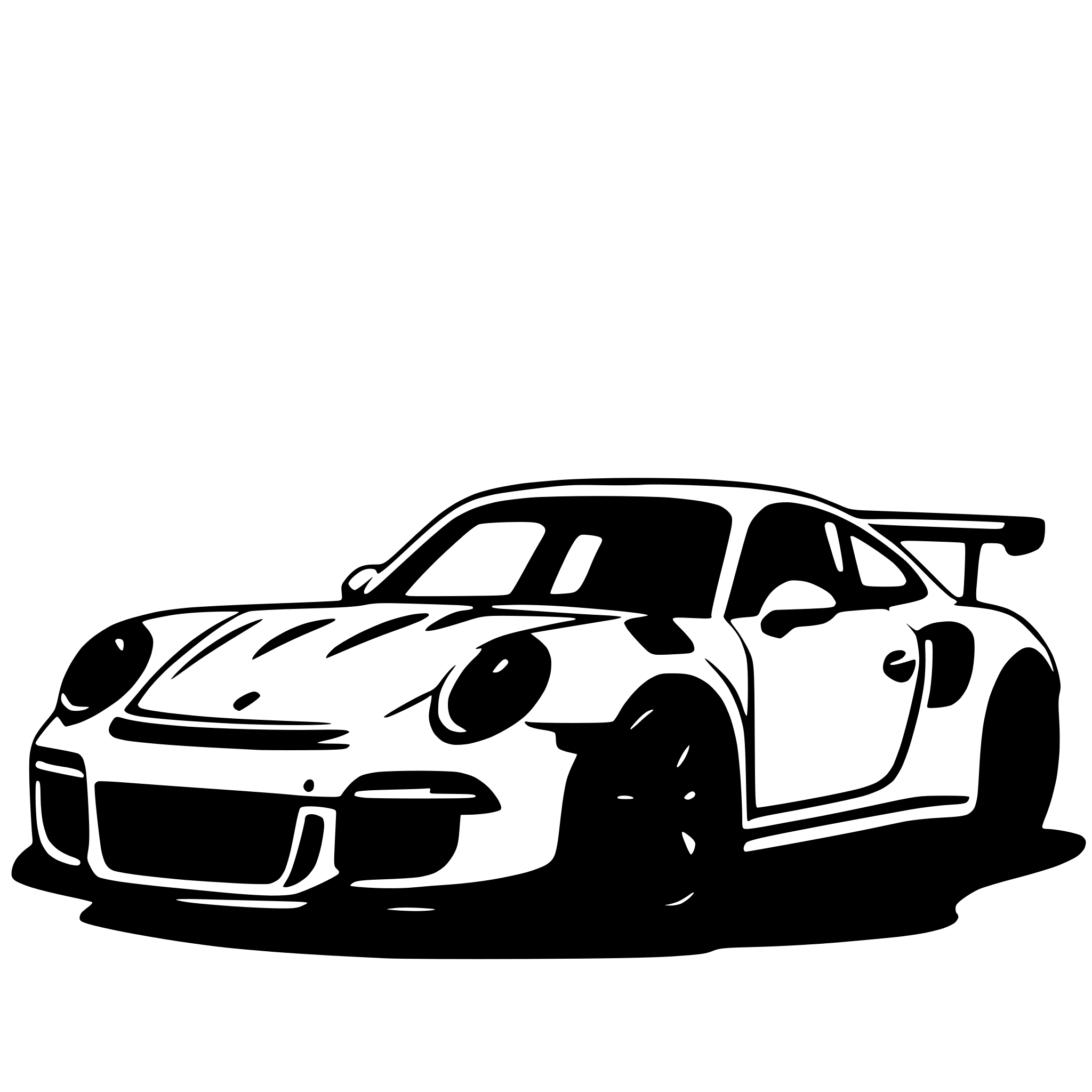 AI-generated SVG of 'porsche gt3rs'