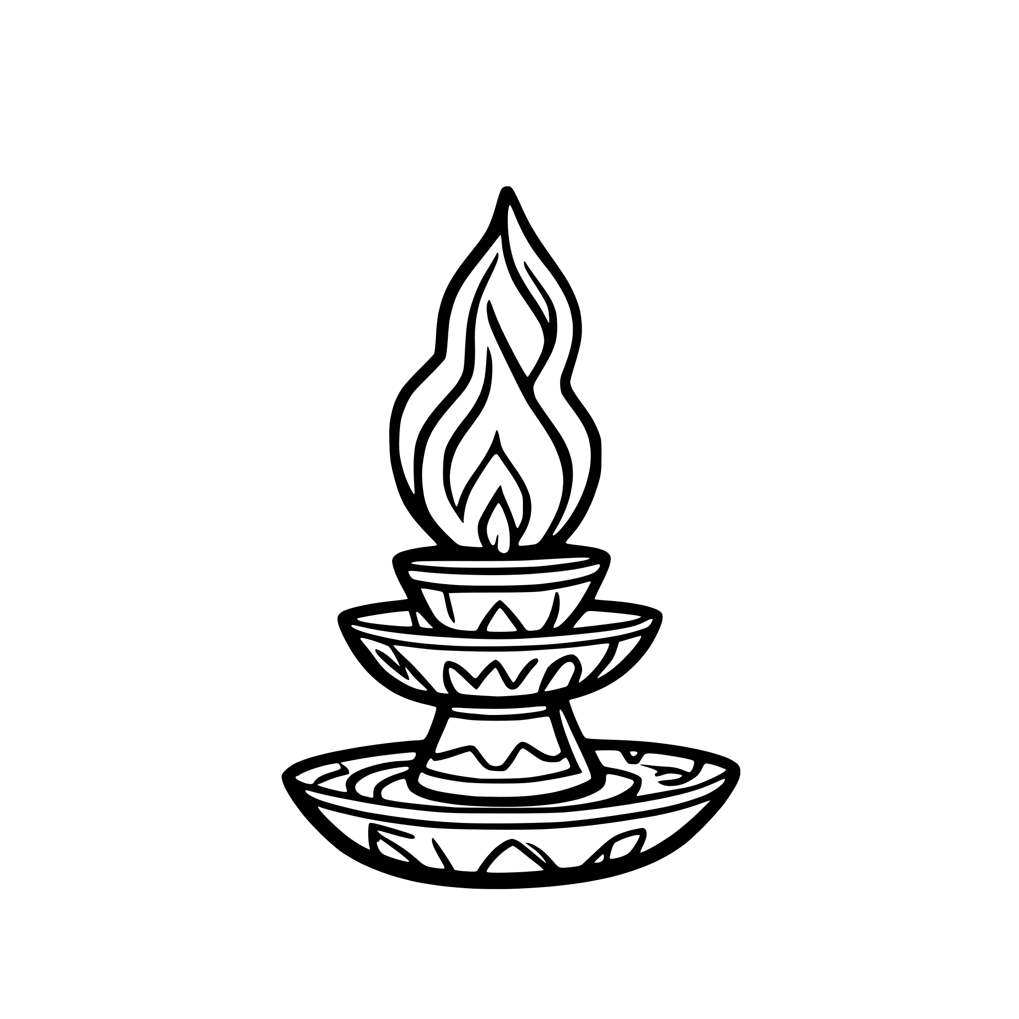 AI-generated SVG of 'diwali lamp'