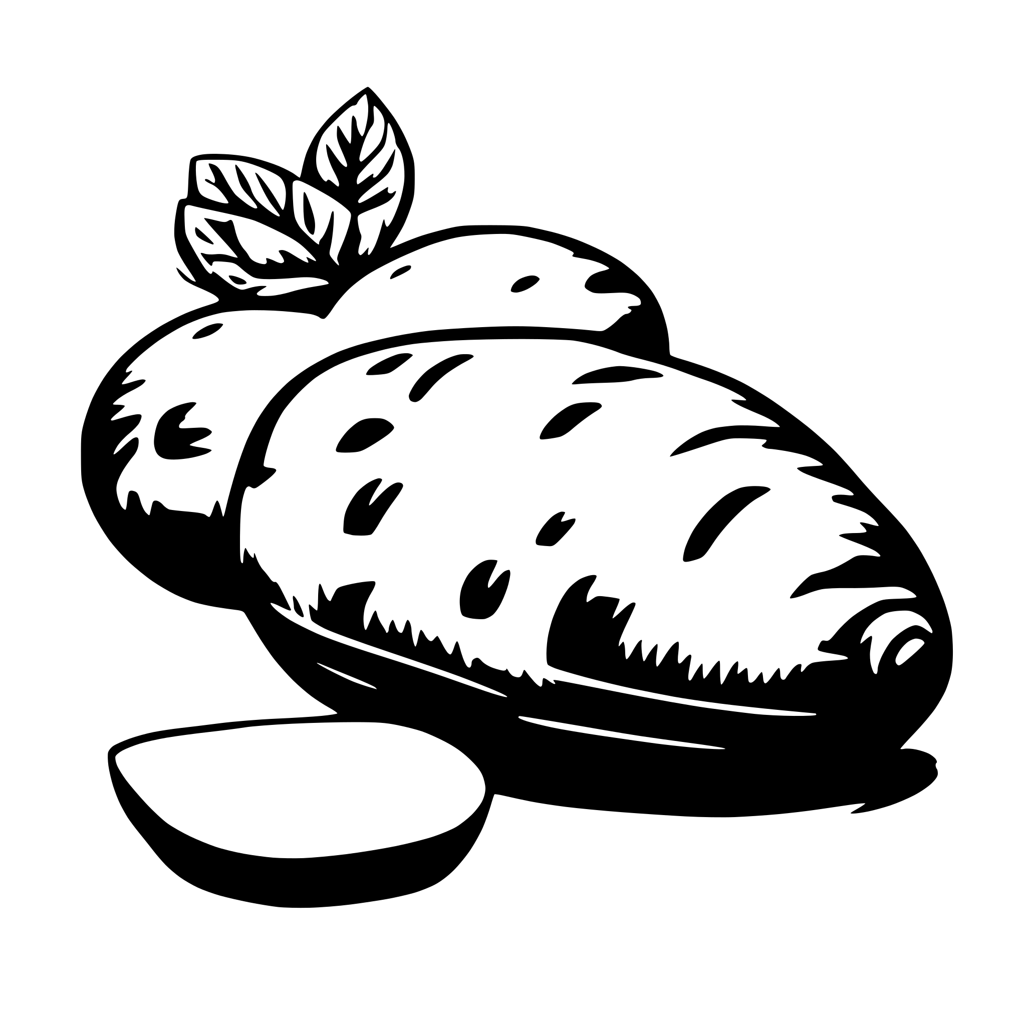 AI-generated SVG of a patate