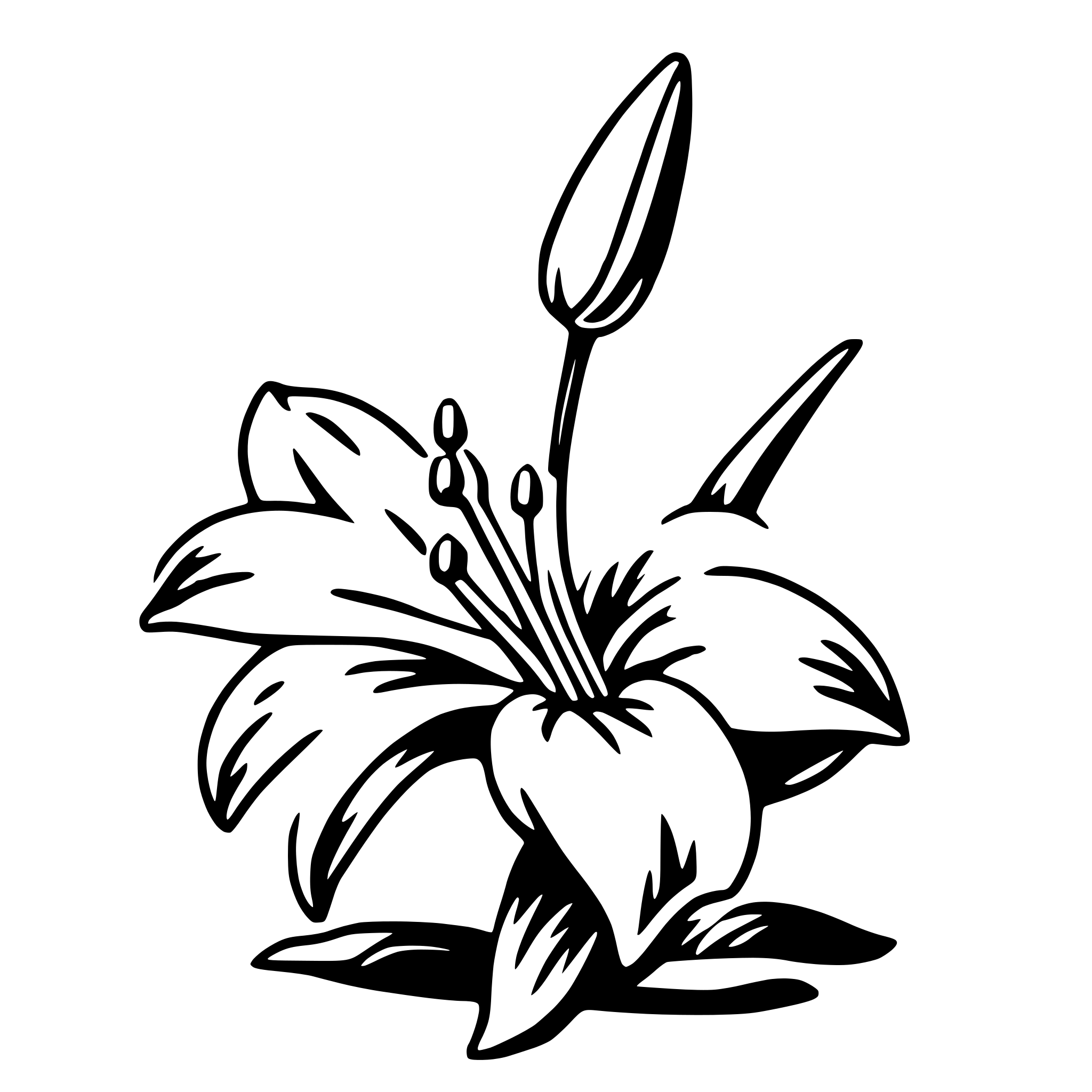 AI-generated SVG of 'easter lily'