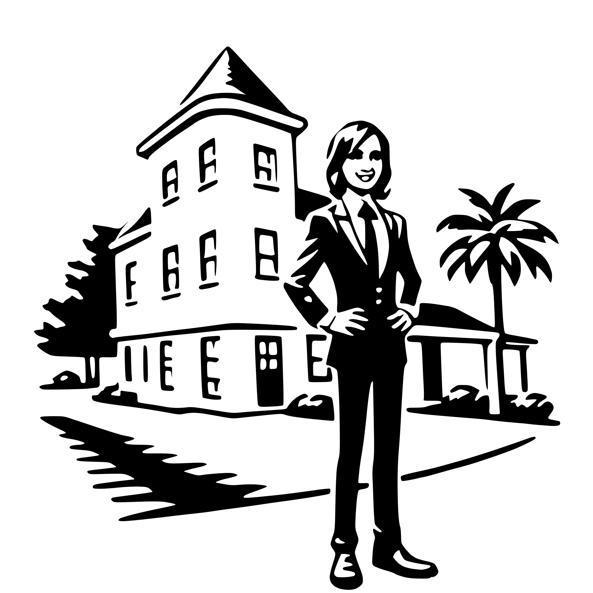 AI-generated SVG of 'real estate agent'