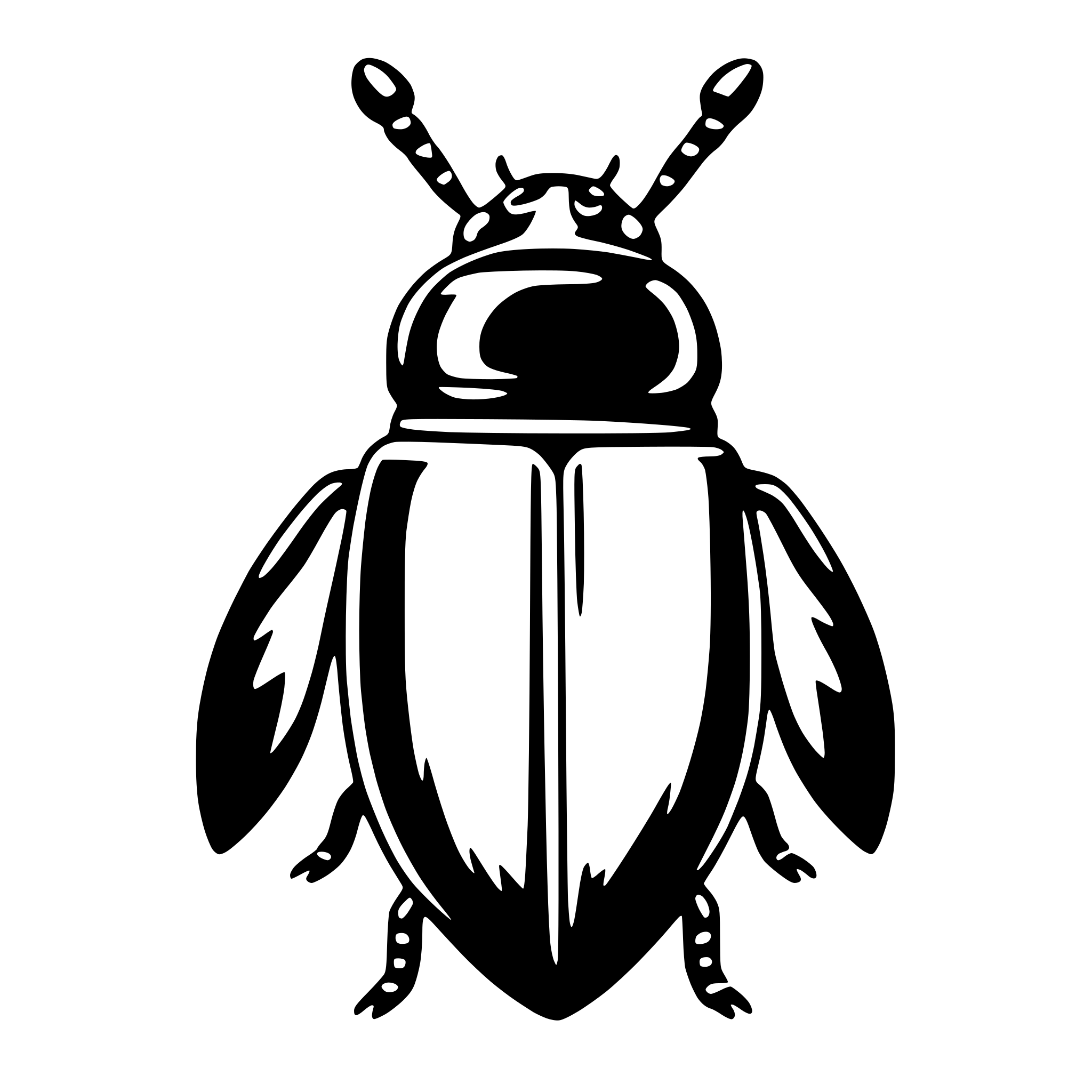 AI-generated SVG of a beetle