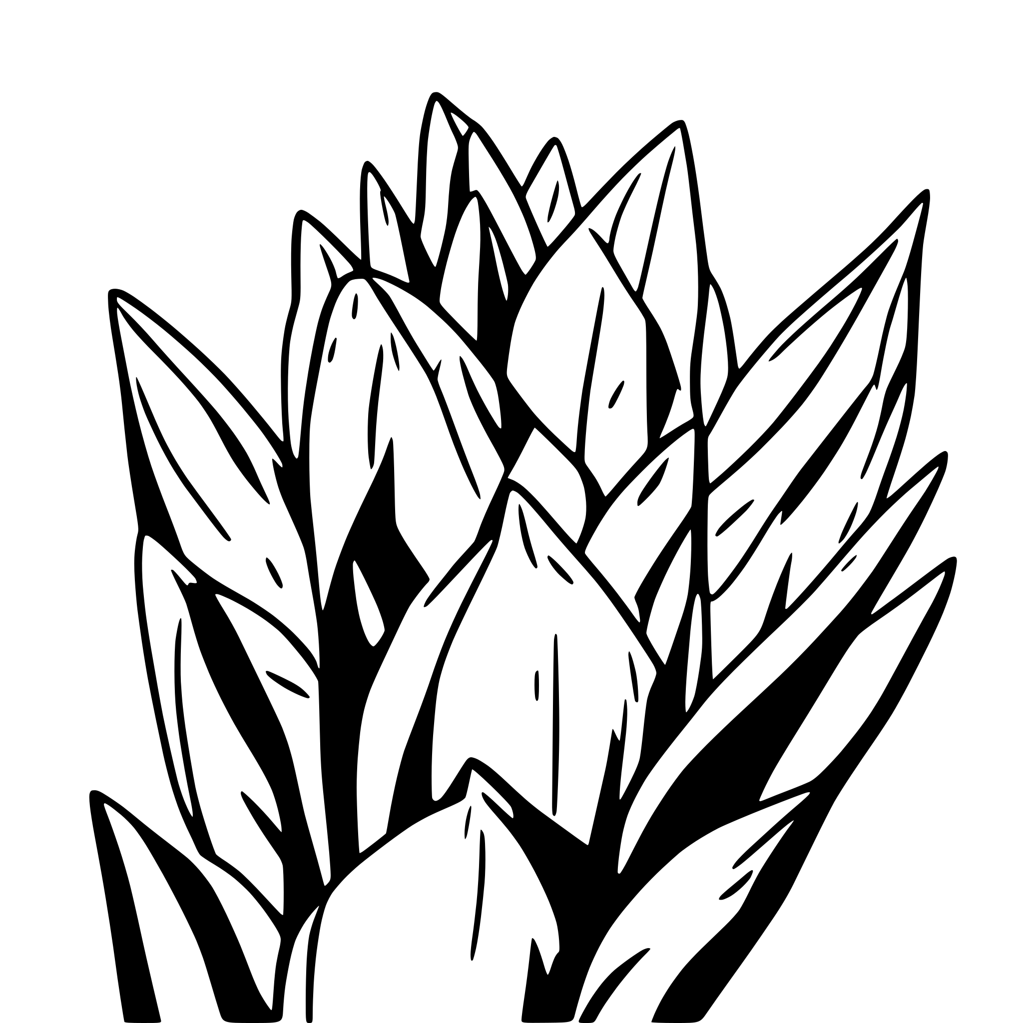 AI-generated SVG of 'aloe vera'