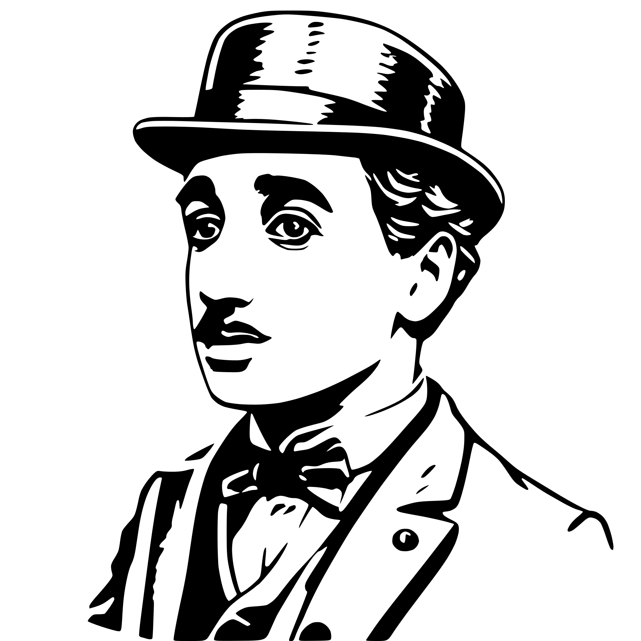 AI-generated SVG of a Charlie Chaplin 1930s