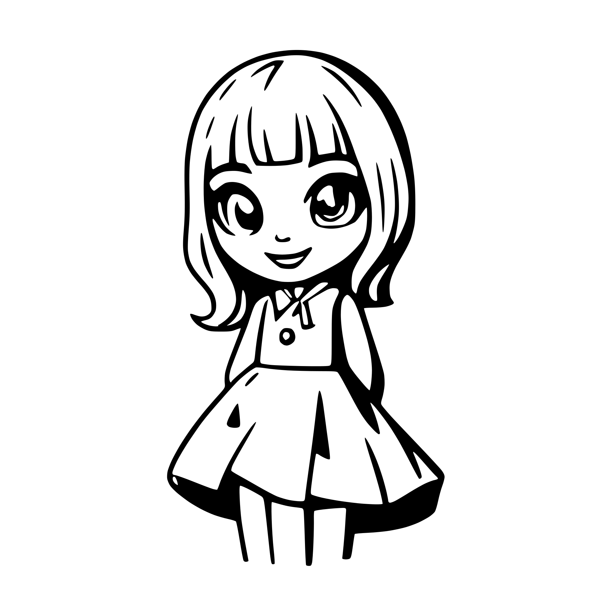 AI-generated SVG of 'Delfín. Cute.'