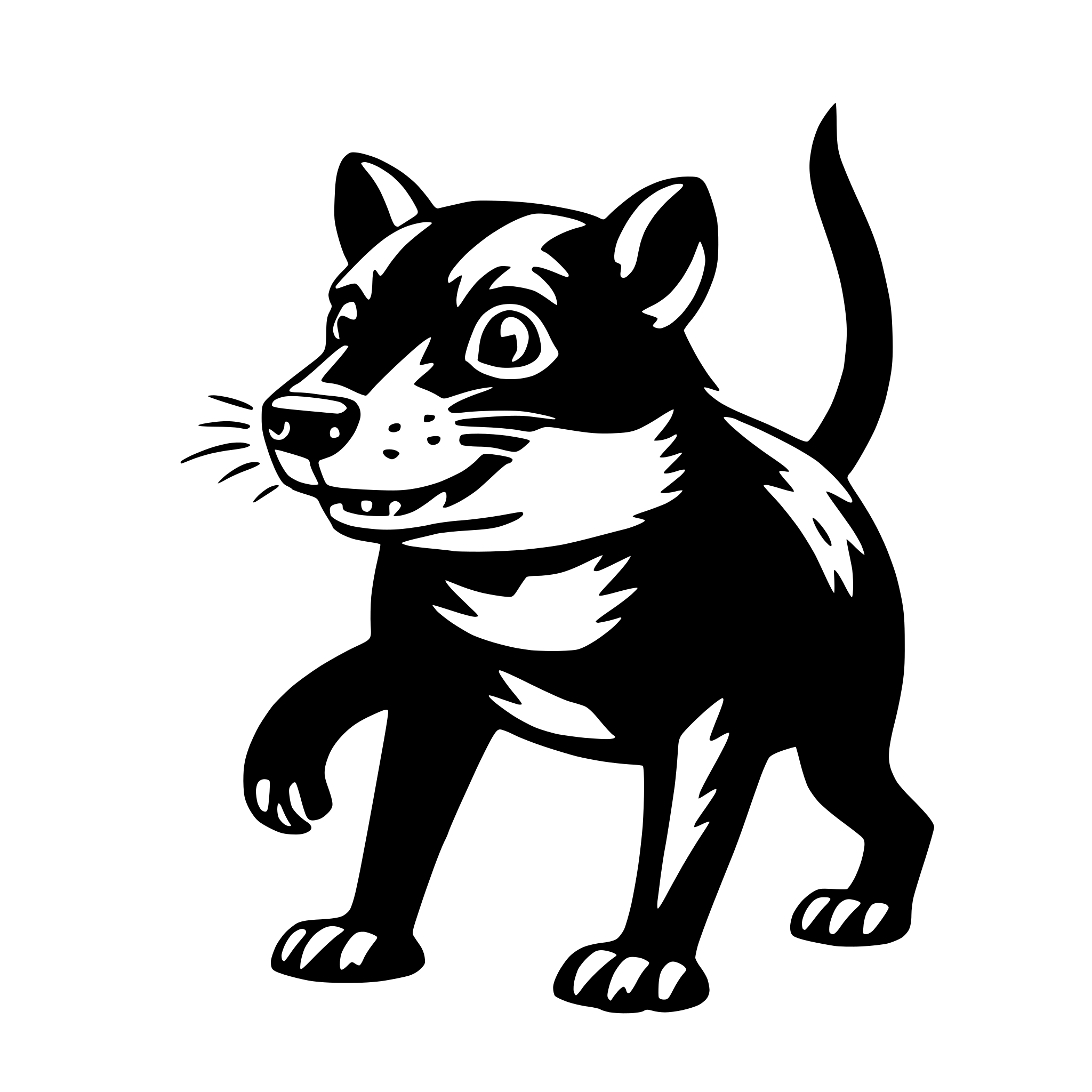 AI-generated SVG of 'tasmanian devil'