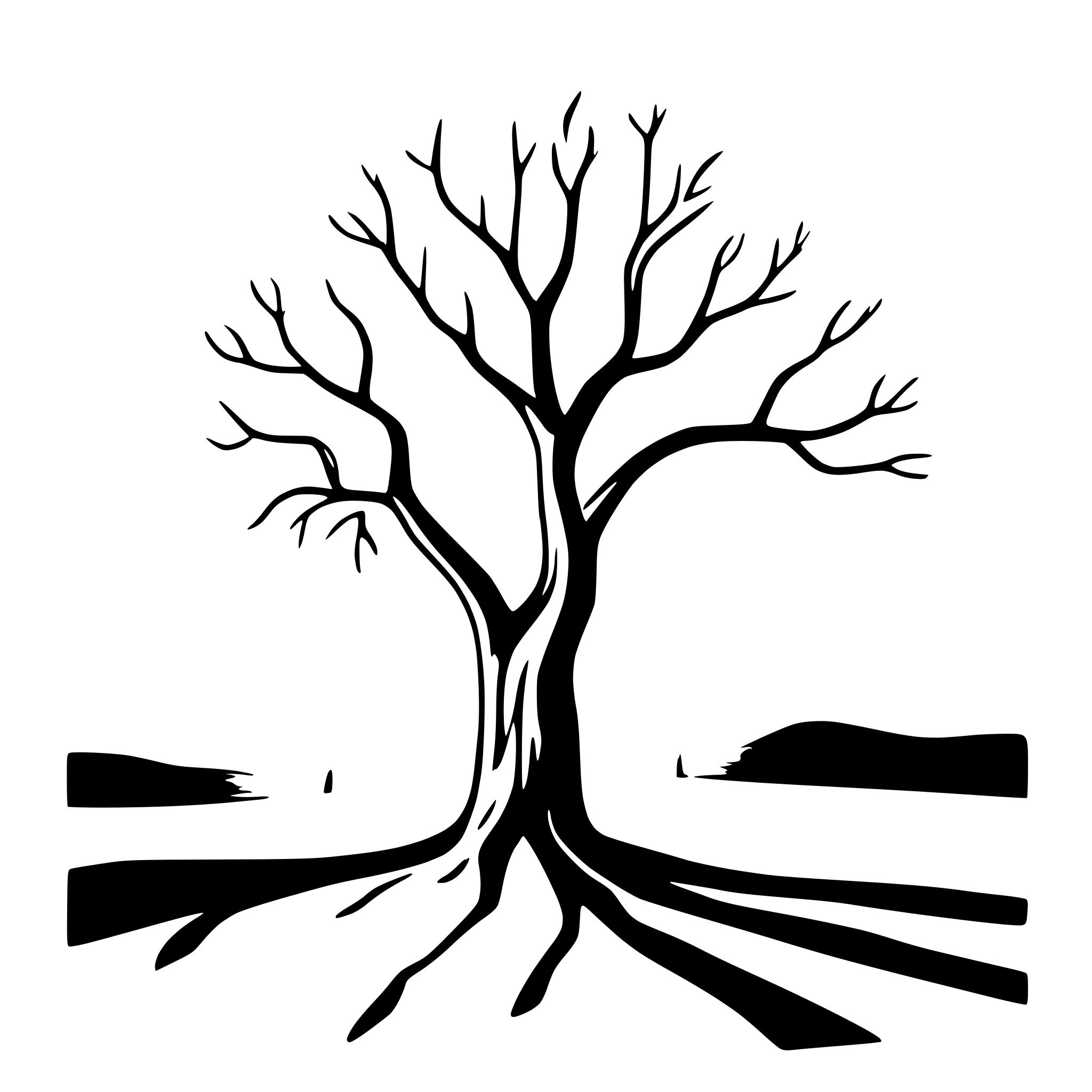 AI-generated SVG of 'single beech tree landscape'