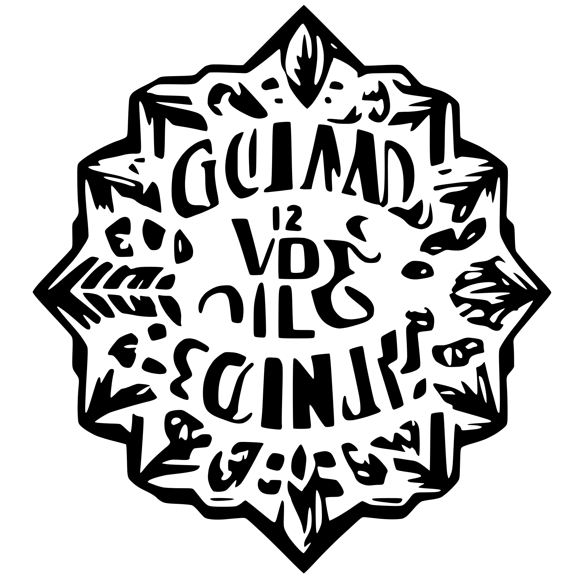 AI-generated SVG of 'Good Vibes only'