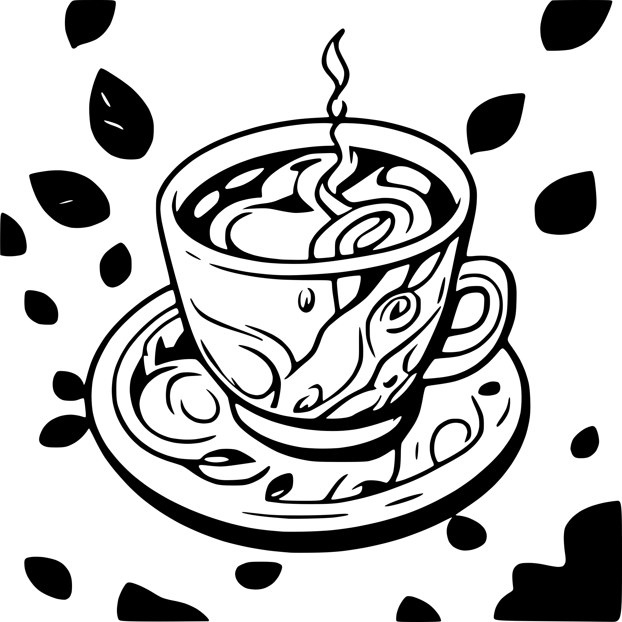 AI-generated SVG of a Coffe with color