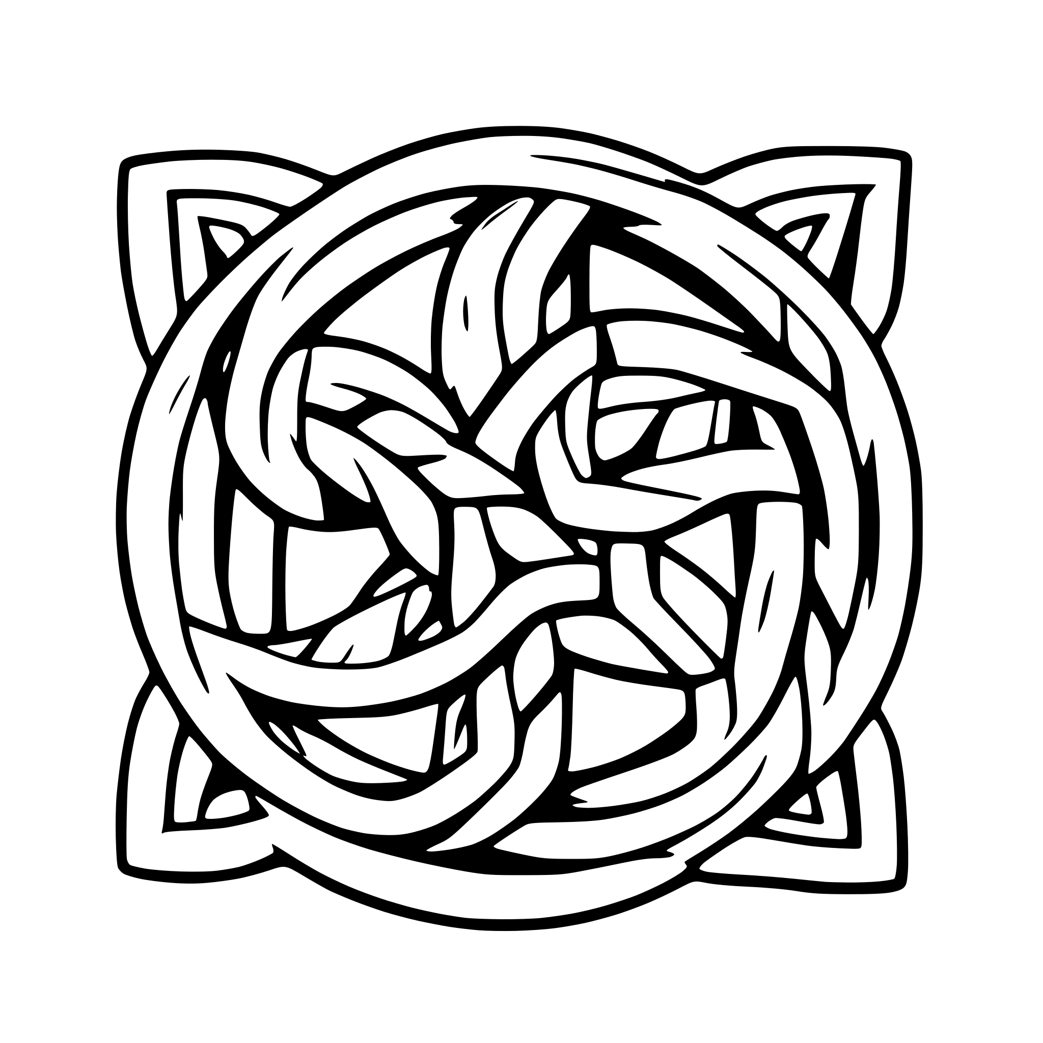 AI-generated SVG of 'Celtic knots'
