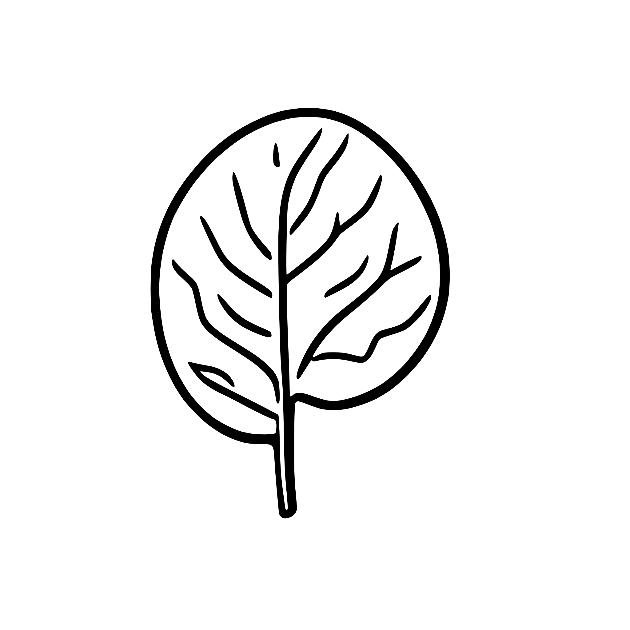 AI-generated SVG of a cica leaf icon, centella asiatica icon, leaf icon line