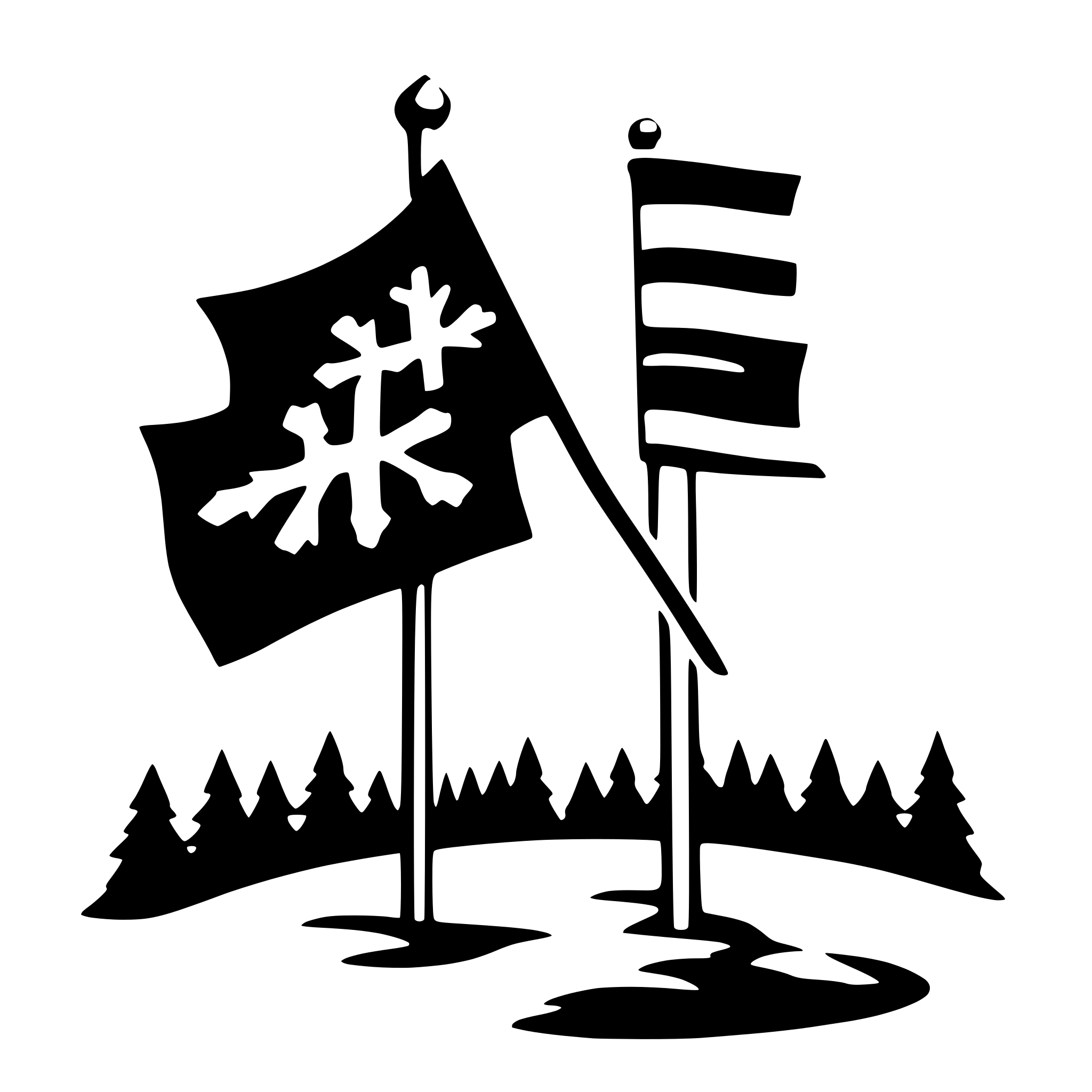 AI-generated SVG of 'snowflag'