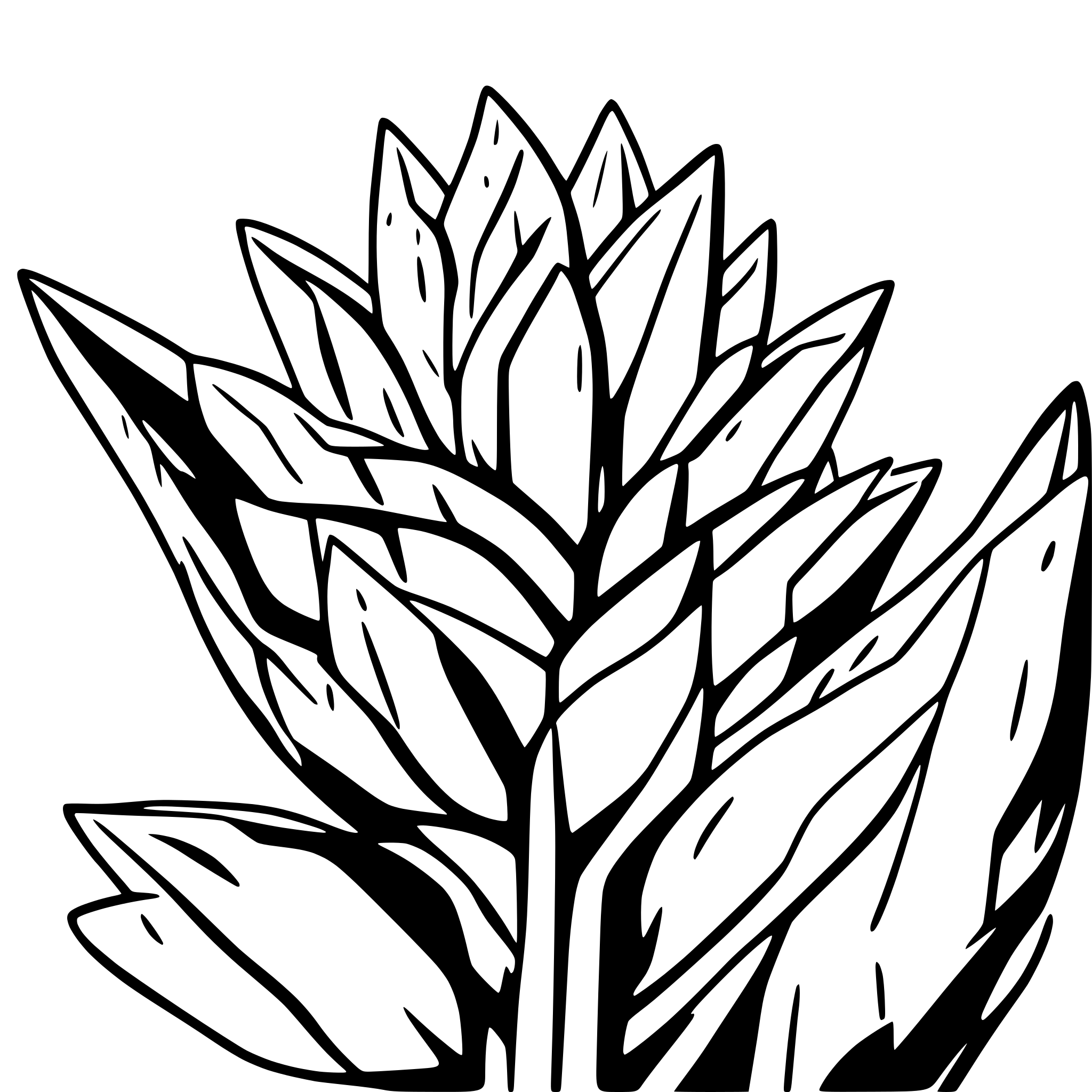 AI-generated SVG of 'aloe vera'