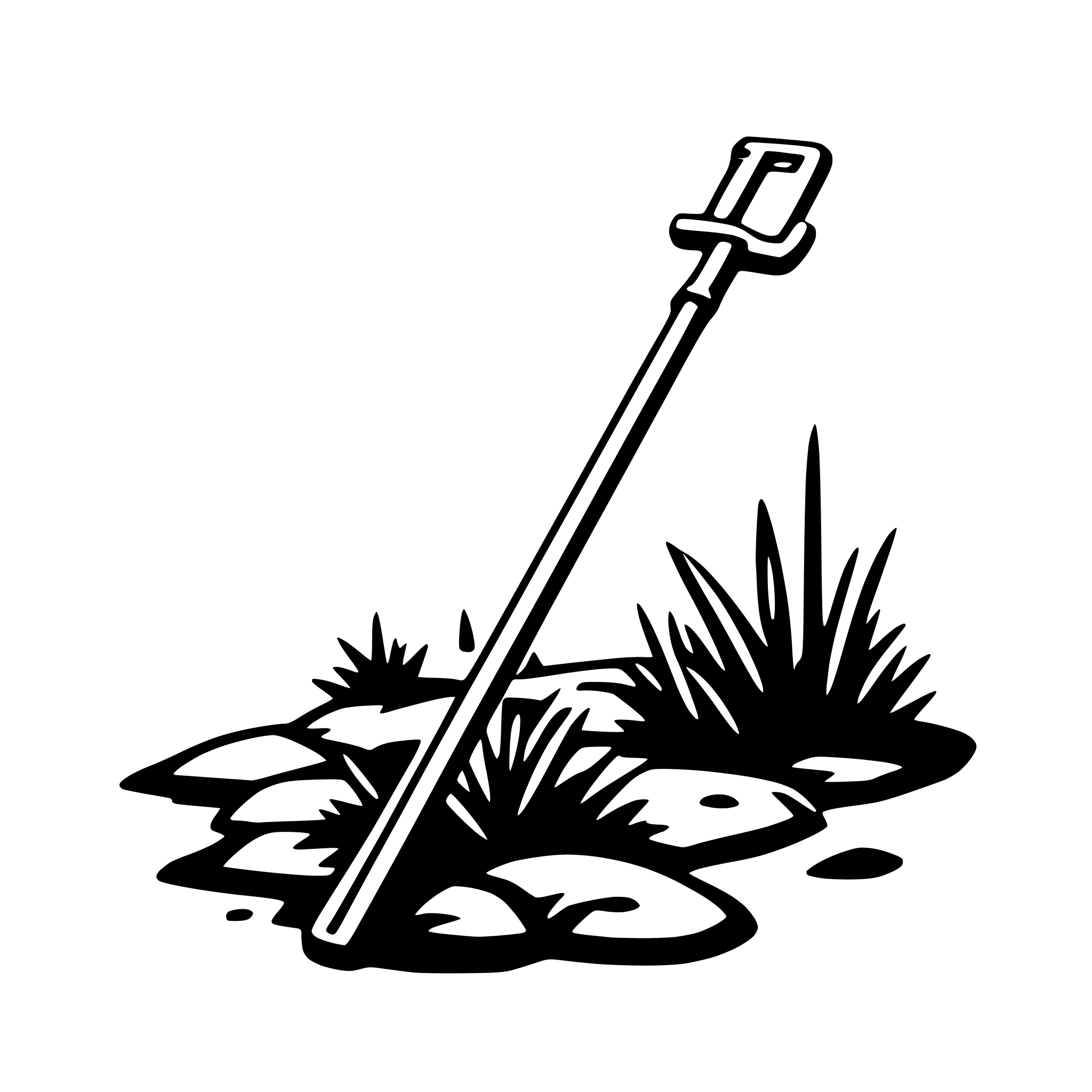 AI-generated SVG of a crutch