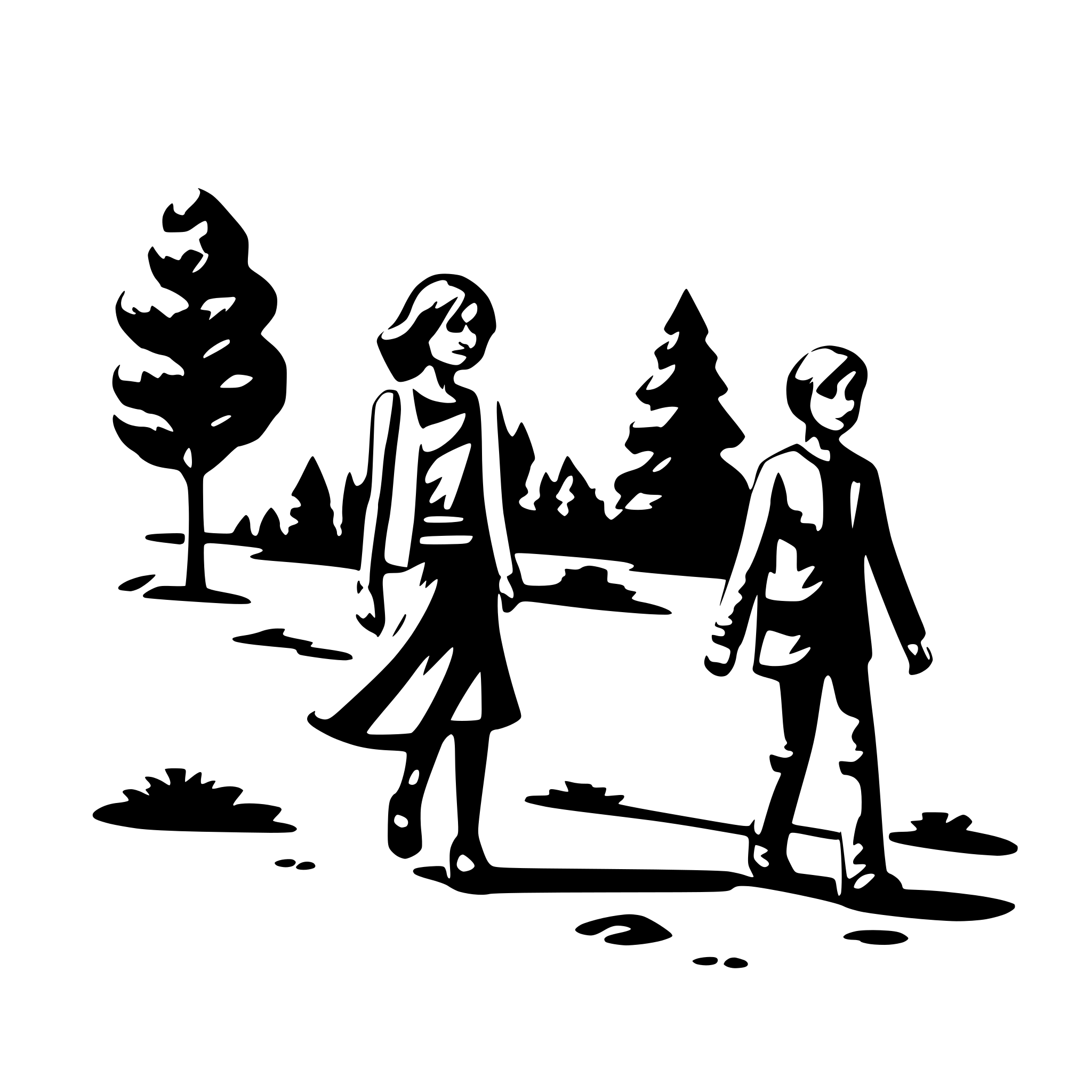 AI-generated SVG of 'Make it walking'