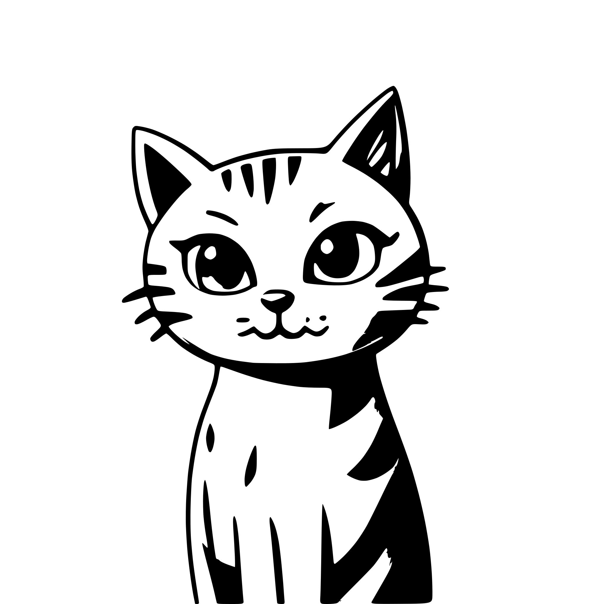 AI-generated SVG of a cat tabby Its eyes are closed (making a please eye)and its nose is pink. The background is blurred, making the cat the focal point of the image. The color is white, while there are a exclave a circle in ear to face which color orange in a front facing AI-generated SVG of a cat tabby Its eyes are closed (making a please eye)and its nose is pink. The background is blurred, making the cat the focal point of the image. The color is white, while there are a exclave a circle in ear to face which color orange in a front facing