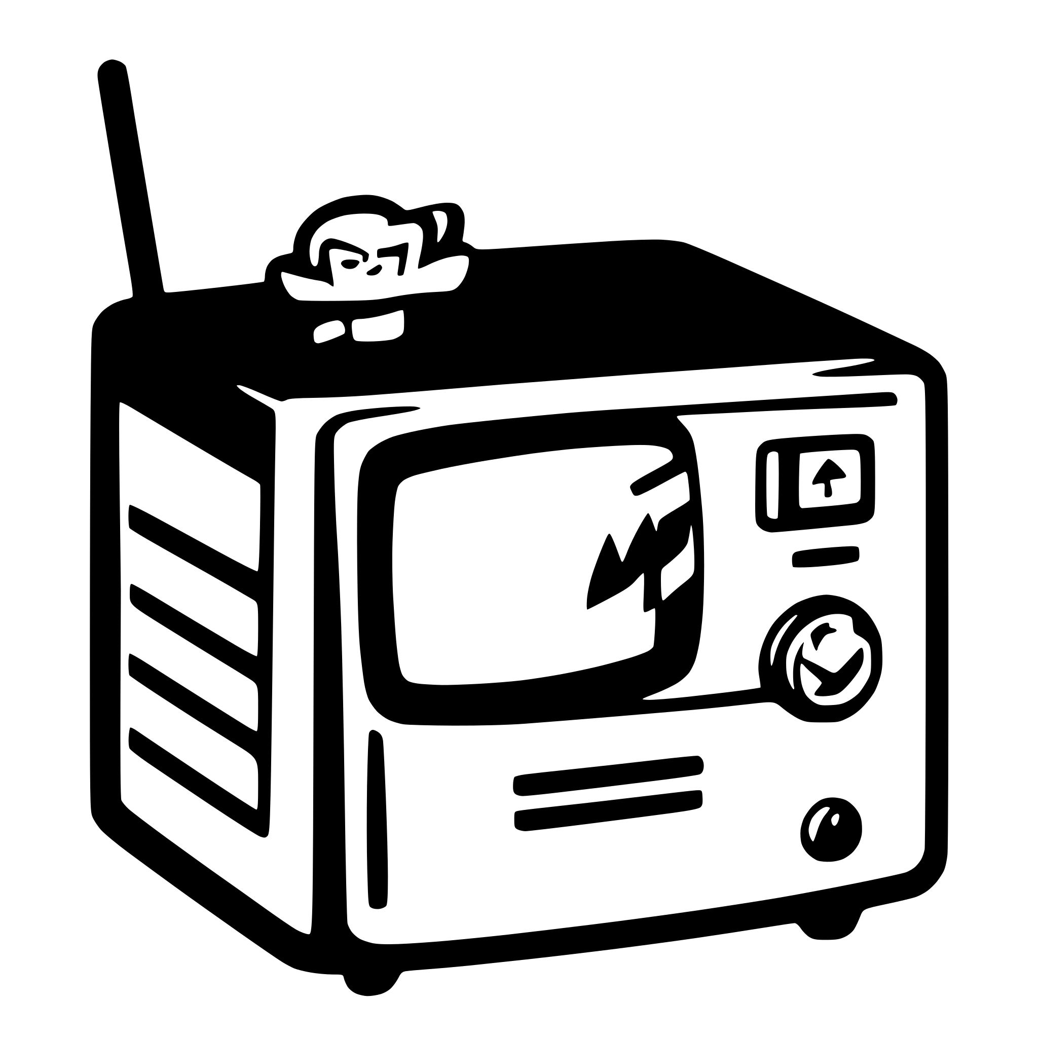 AI-generated SVG of 'Computer Server TV Secret Pirate'