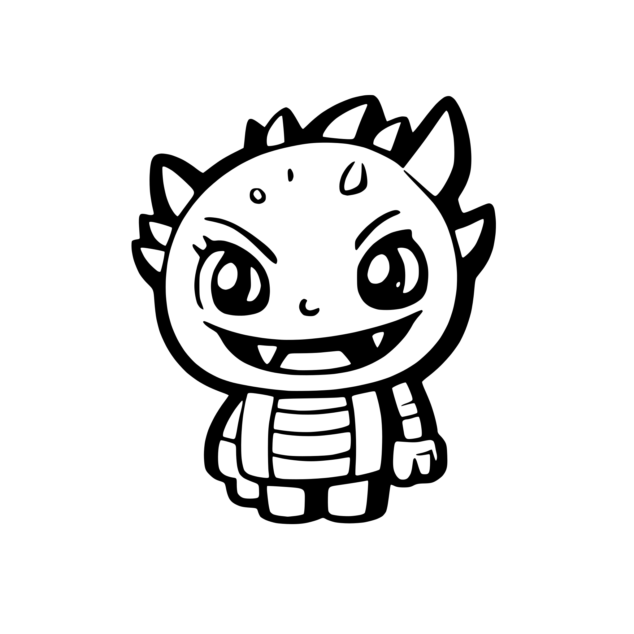 AI-generated SVG of a monster