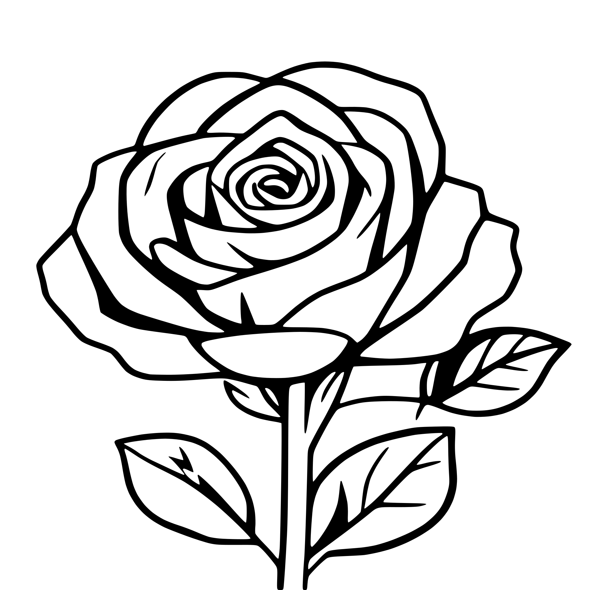 AI-generated SVG of a many roses