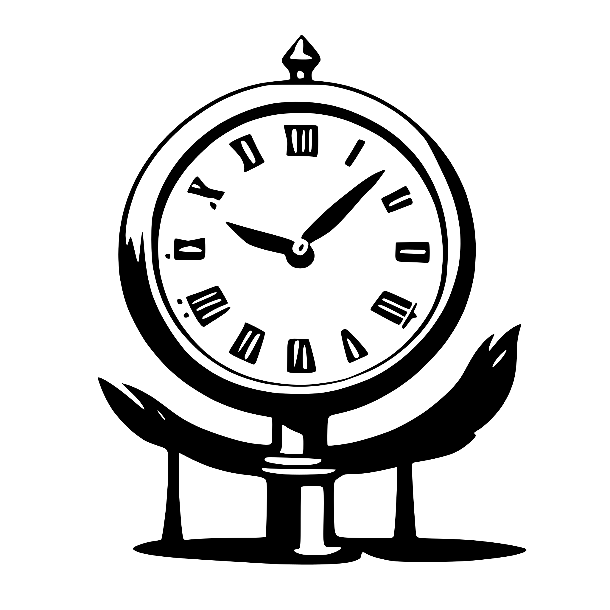 AI-generated SVG of 'love clock'