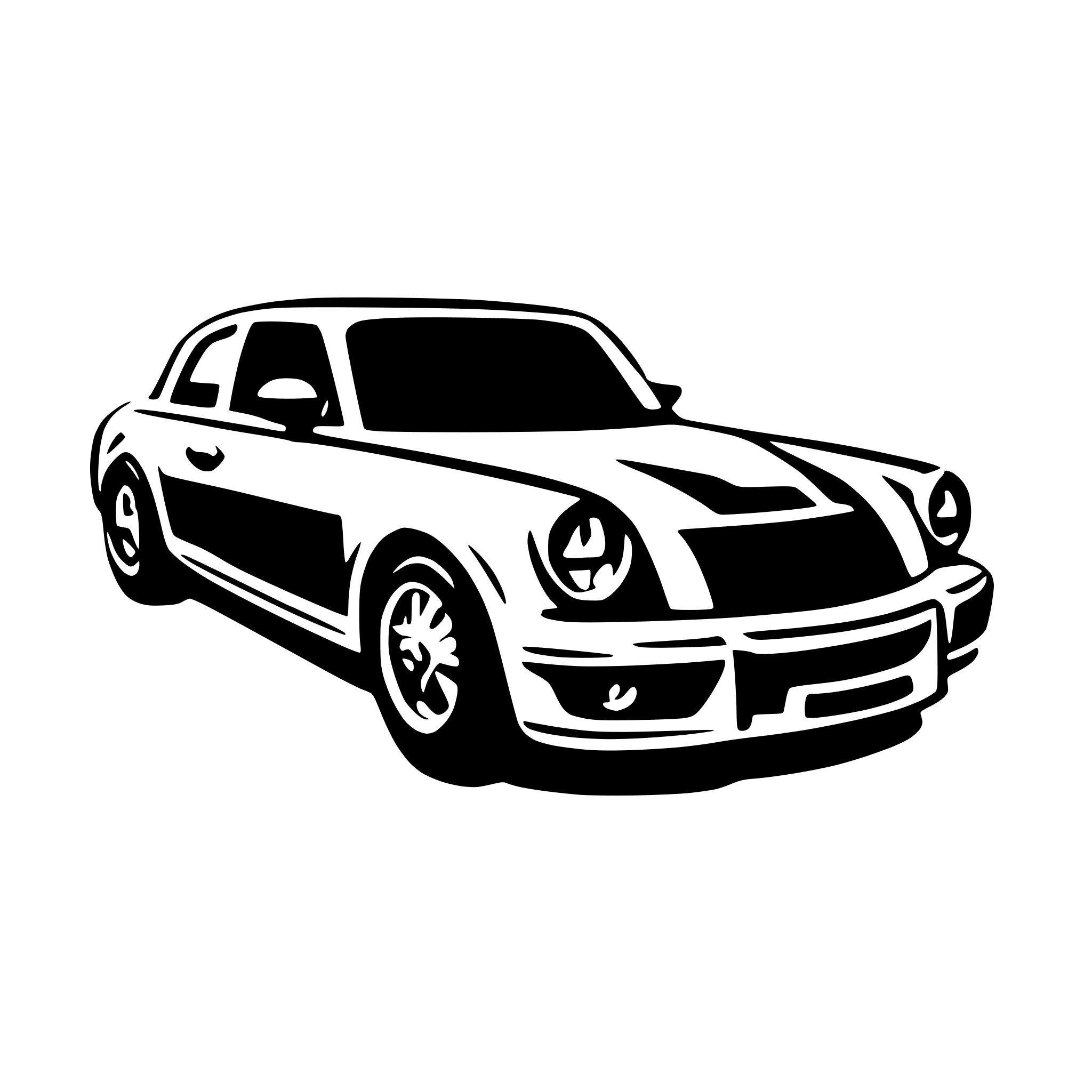 AI-generated SVG of 'Car side view'