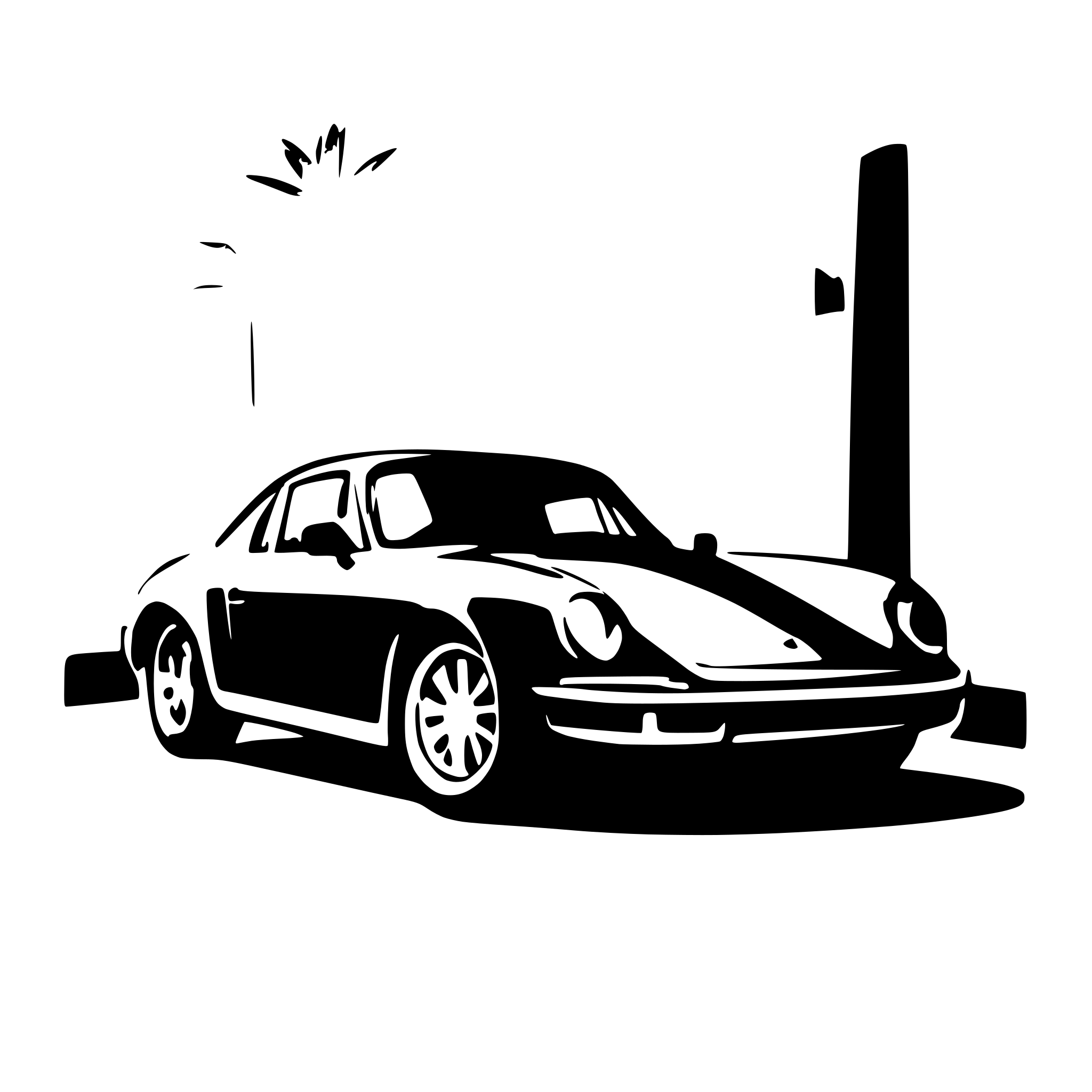 AI-generated SVG of 'Porsche'