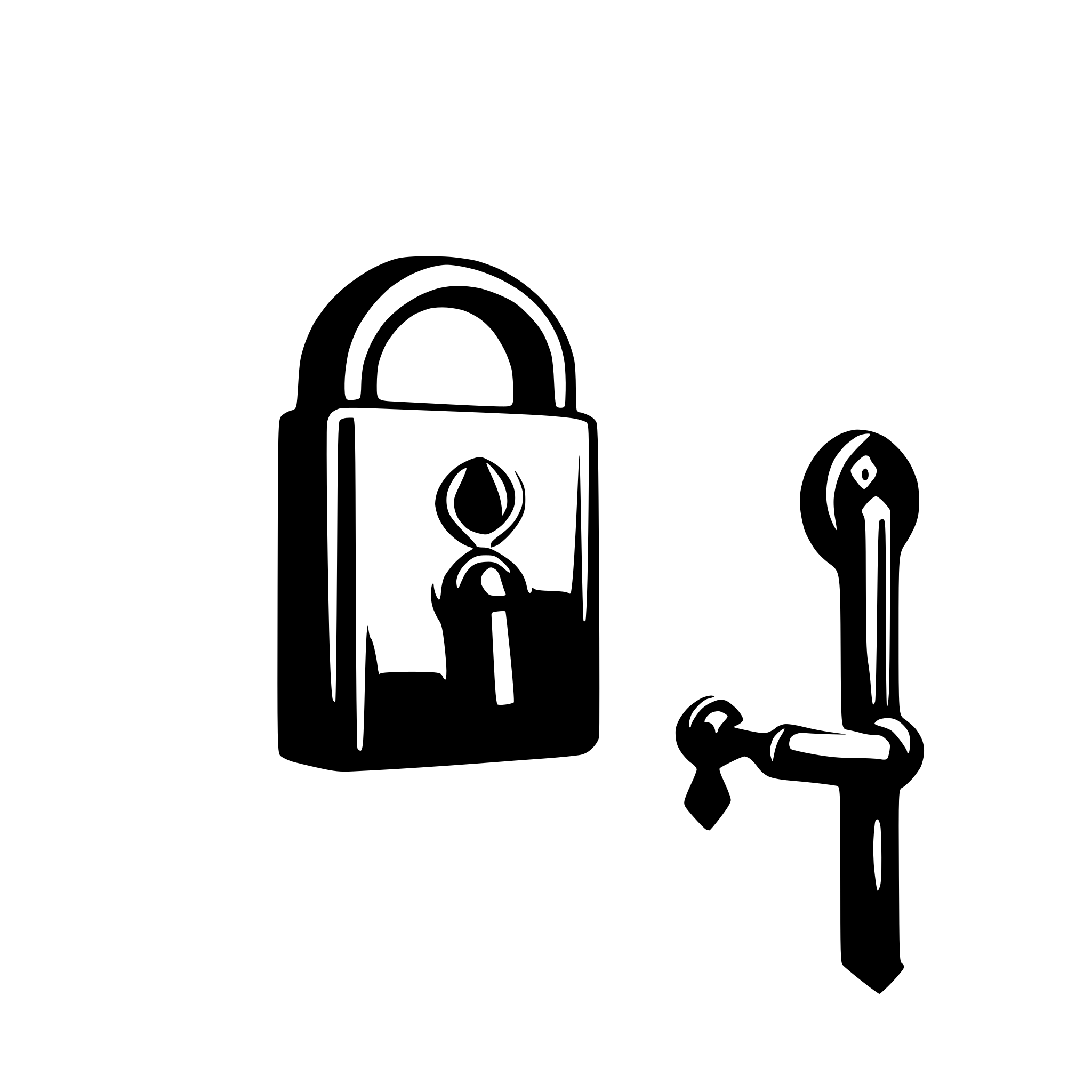 AI-generated SVG of 'A lock'