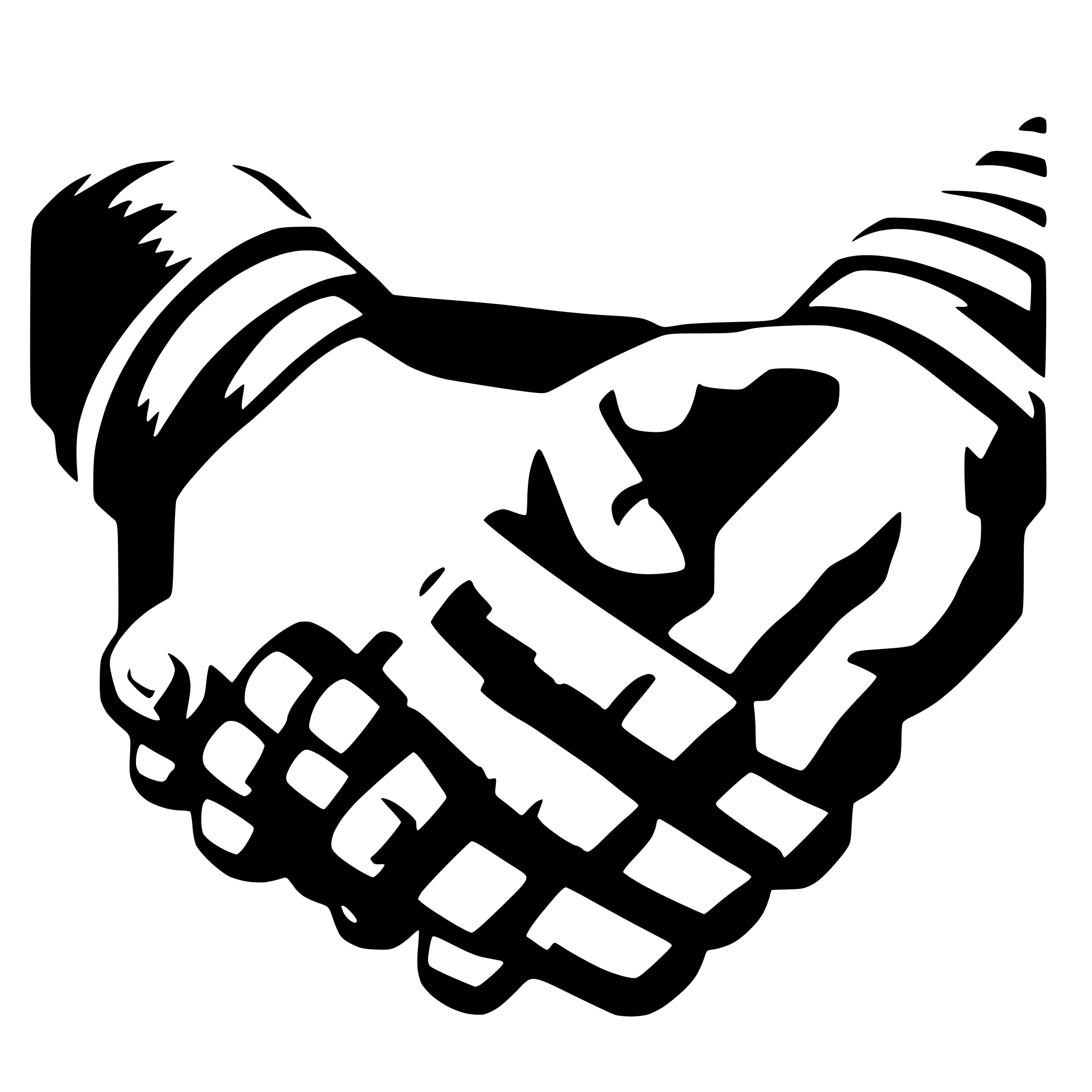 AI-generated SVG of 'shake hands'