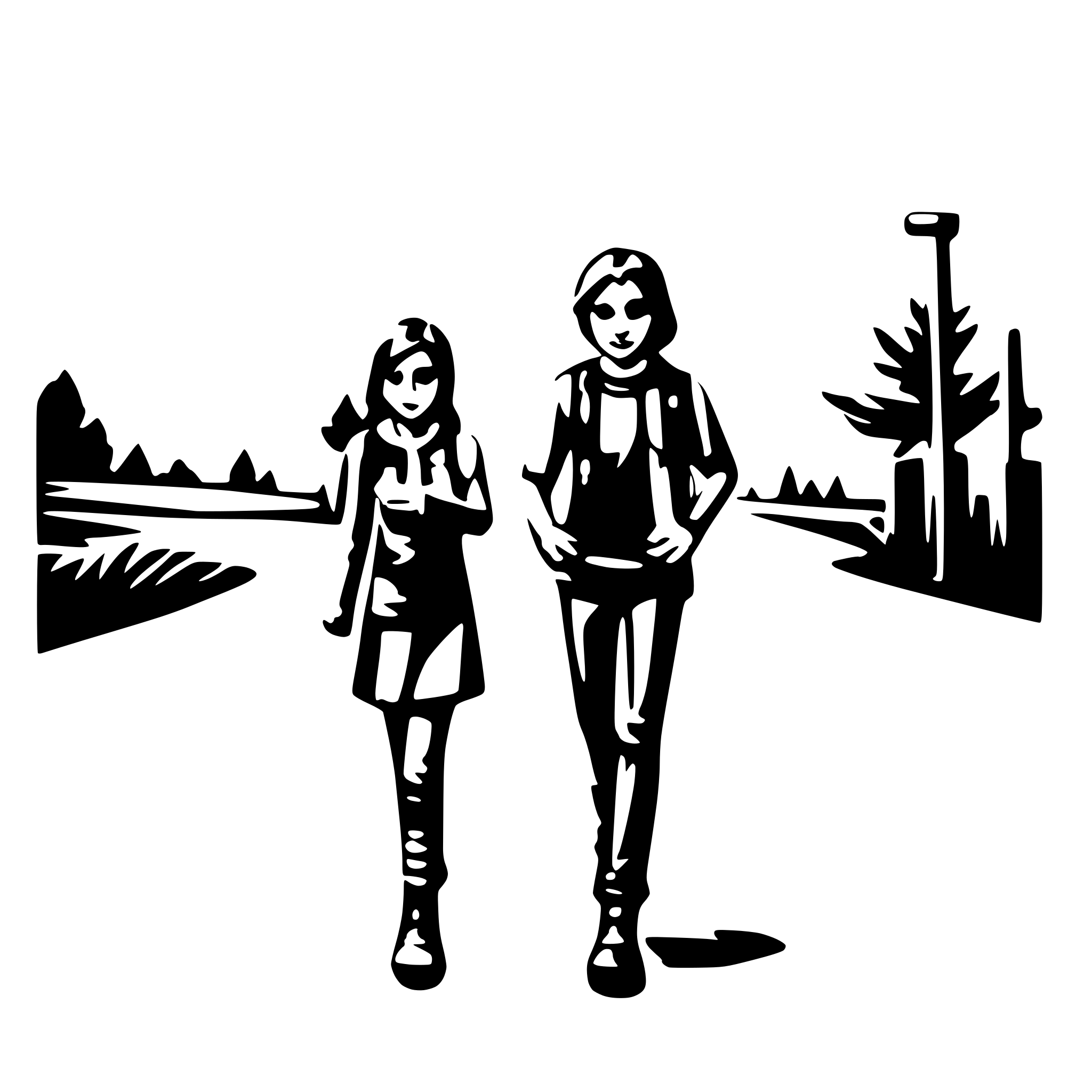 AI-generated SVG of a main activity walk