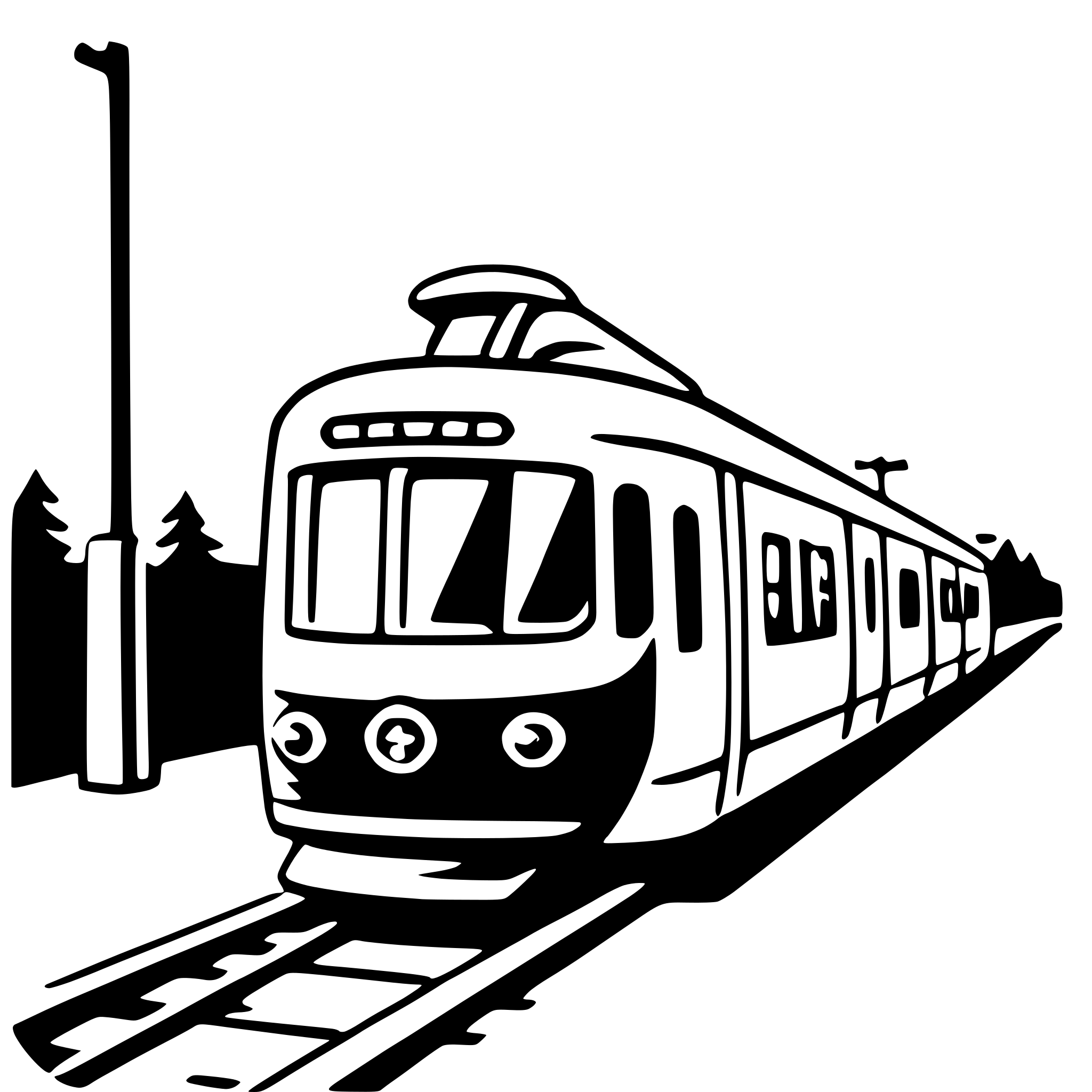 AI-generated SVG of 'light rail'