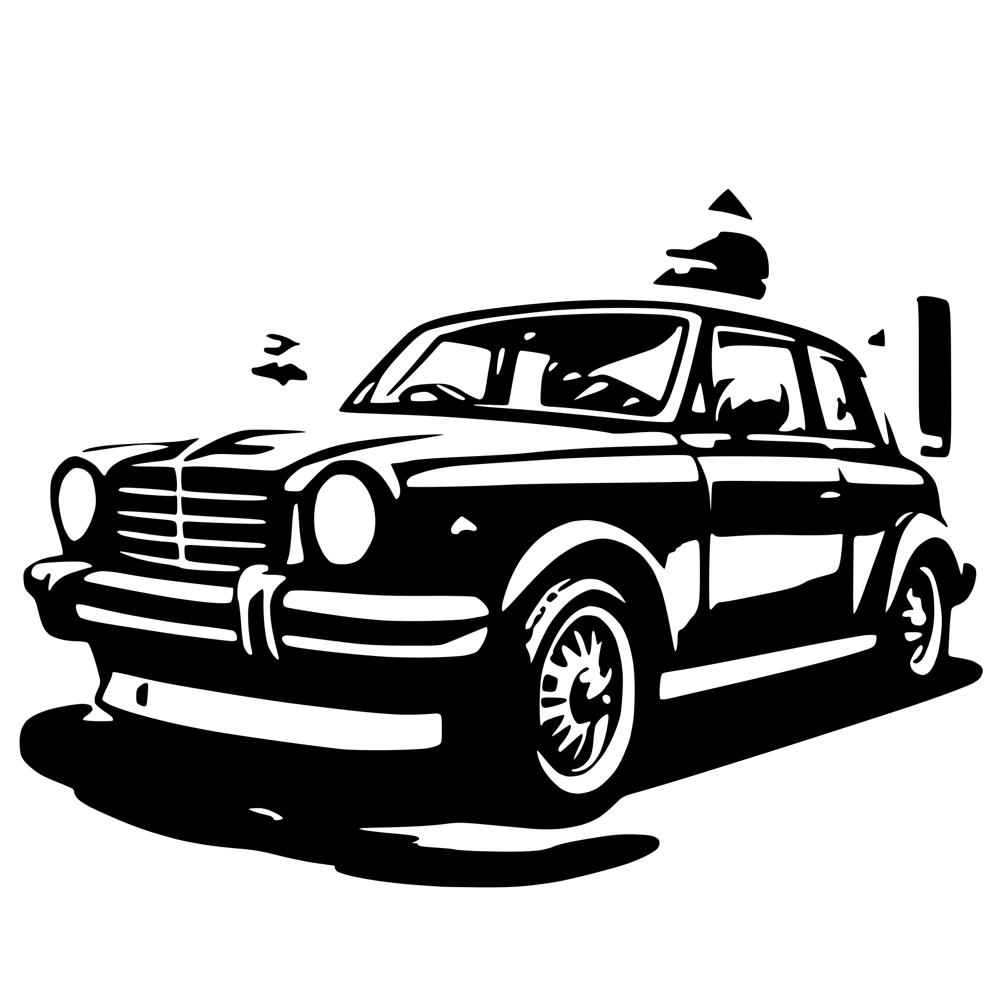 AI-generated SVG of a car