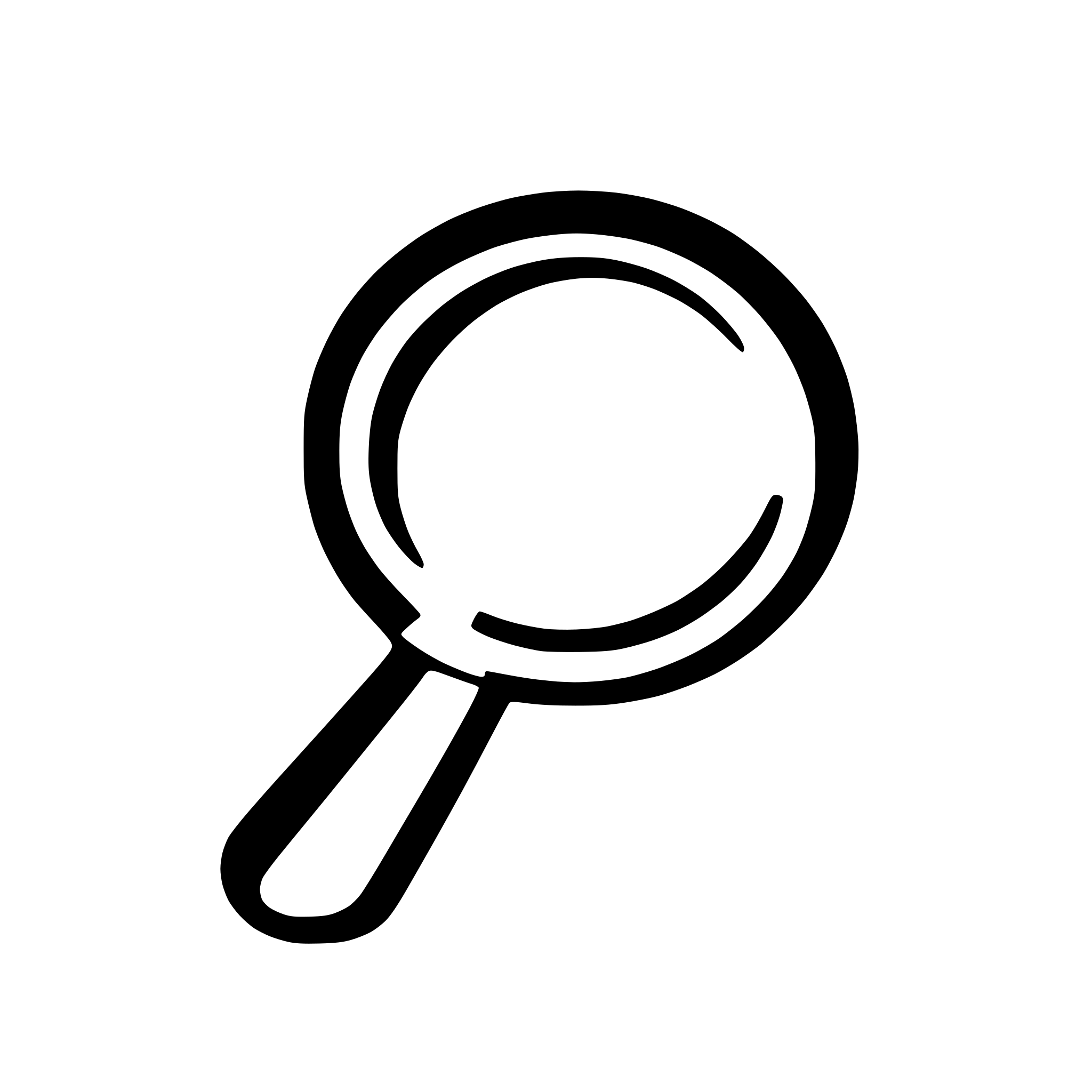 AI-generated SVG of 'magnifying glass'