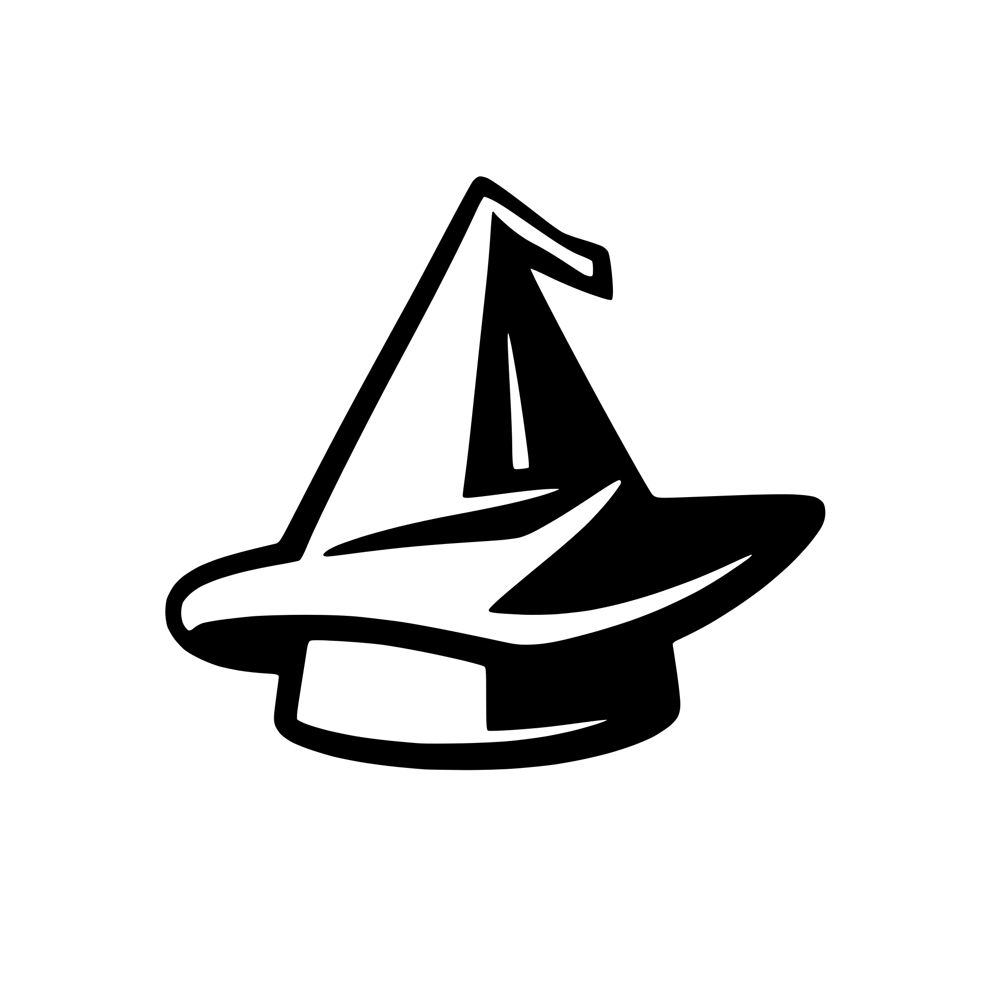 AI-generated SVG of 'A wizard hat'