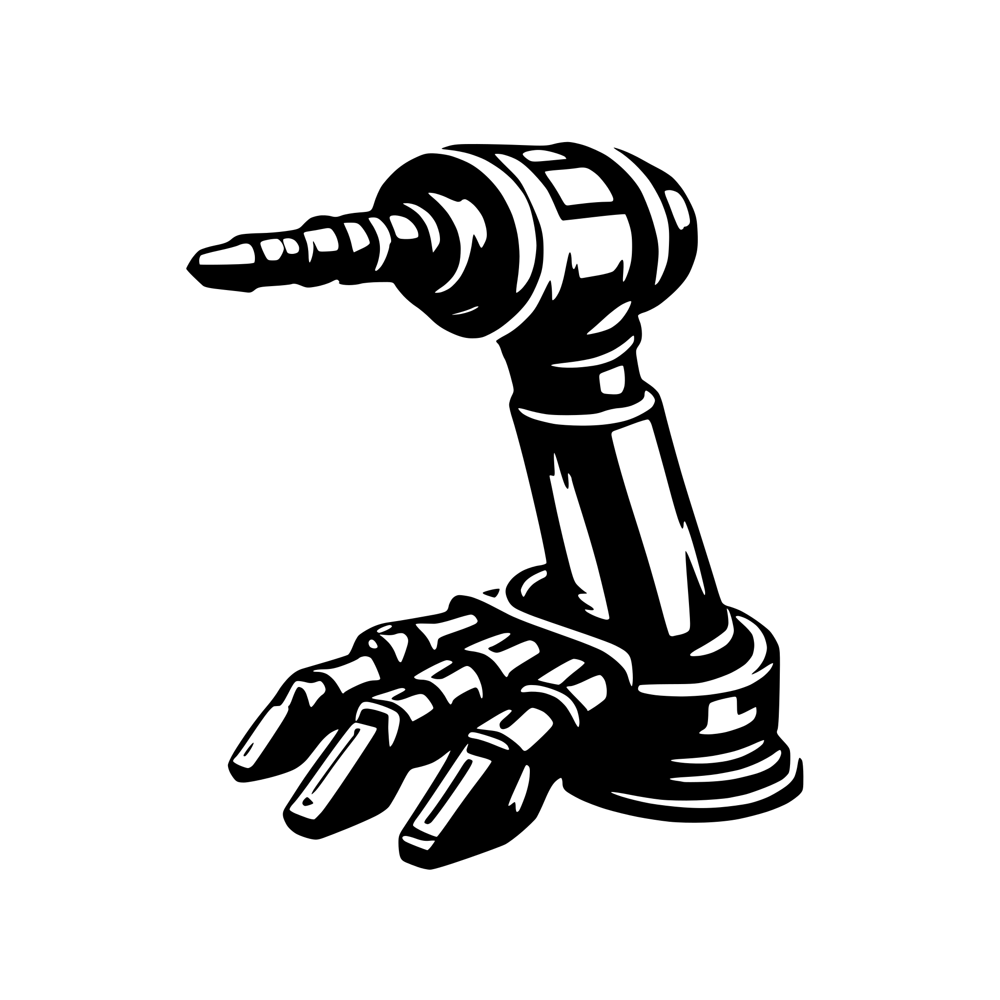 AI-generated SVG of a robot arm