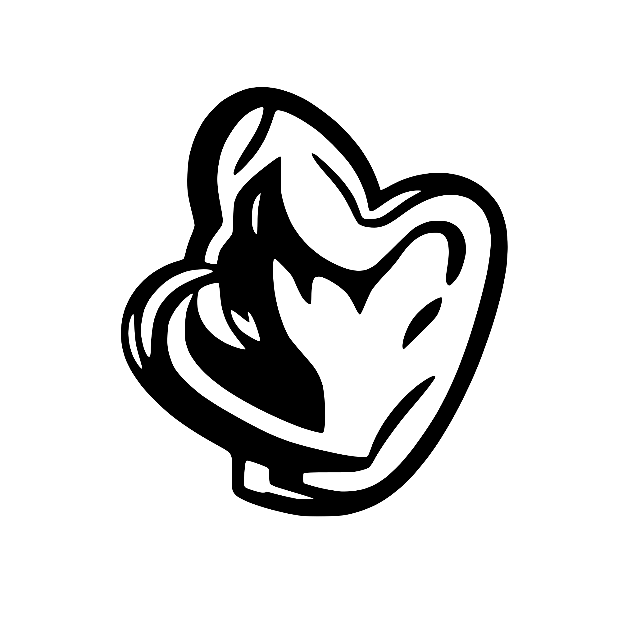 AI-generated SVG of a flaming heart
