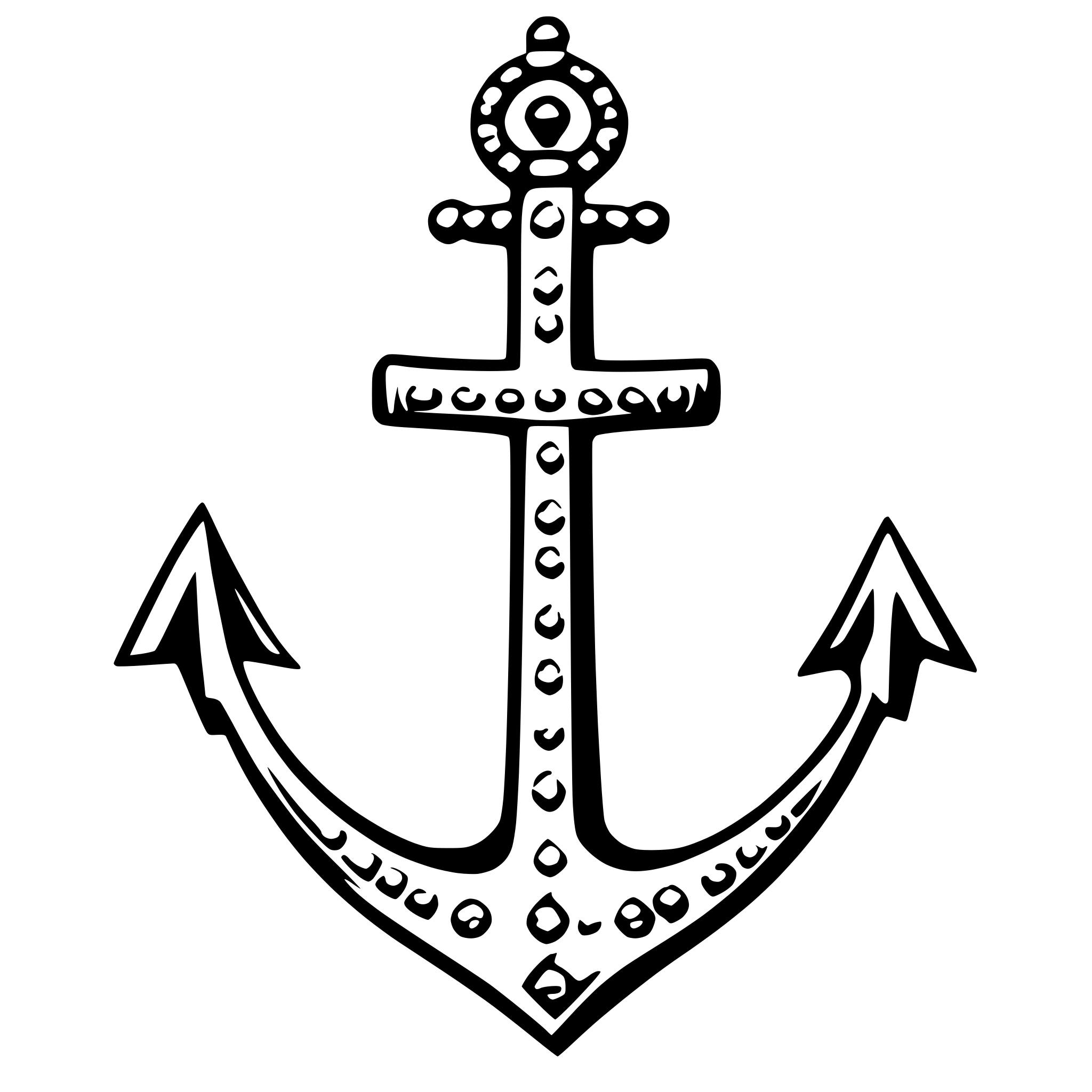 AI-generated SVG of a simple, rhinestone tiara with anchor,