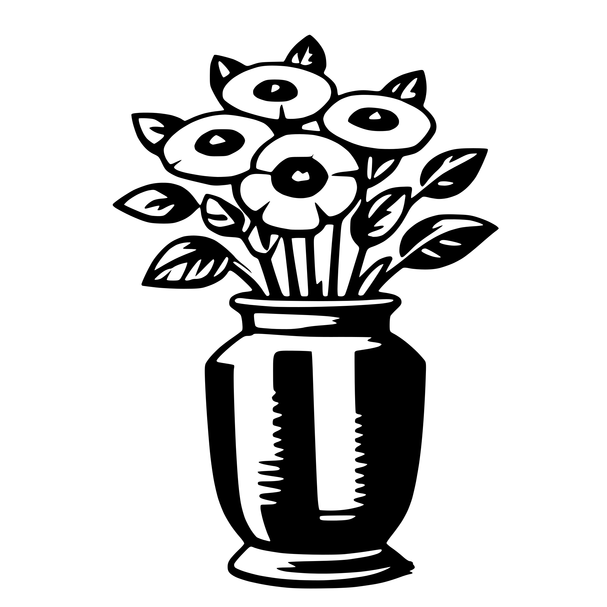 AI-generated SVG of 'vase'