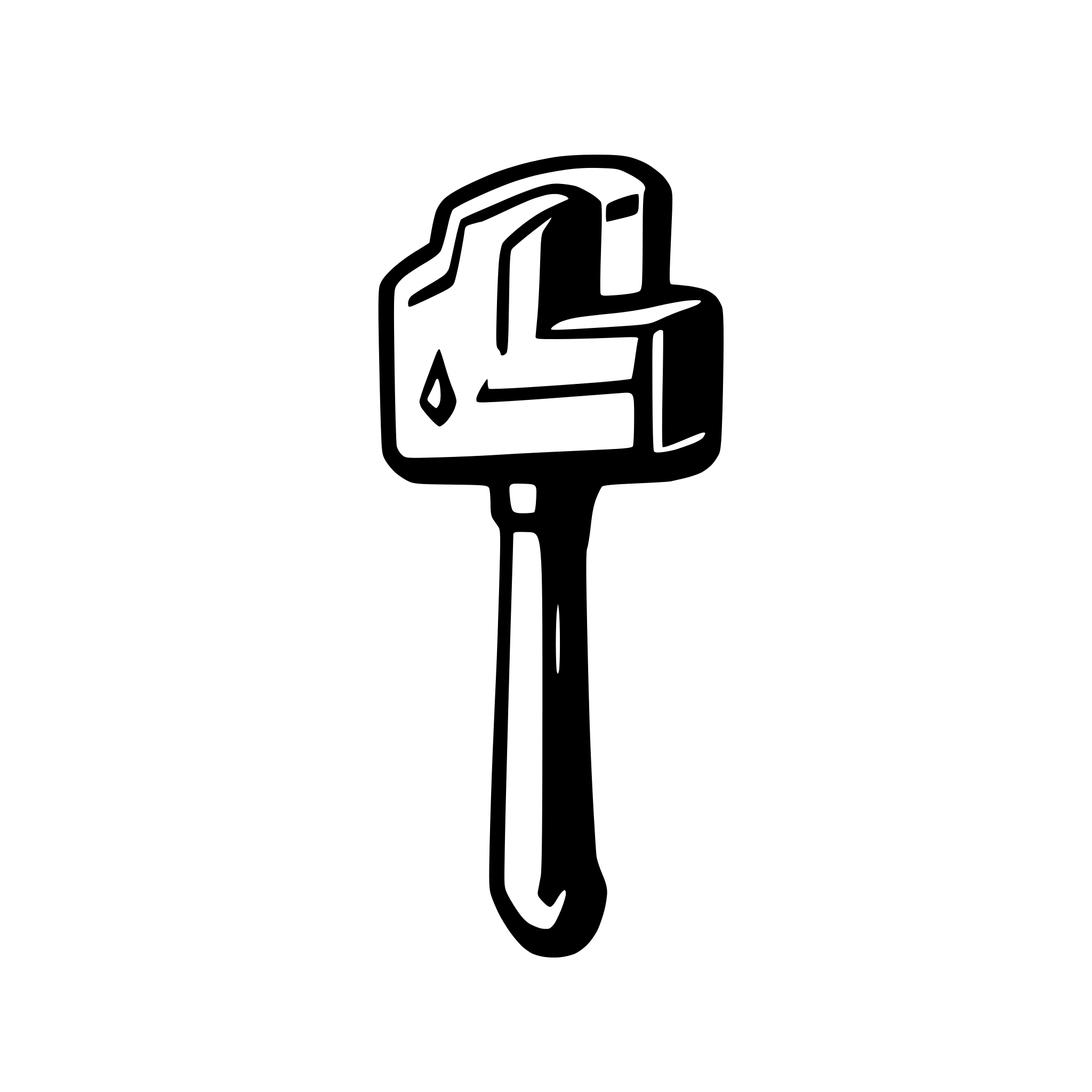 AI-generated SVG of a deadblow mason hammer