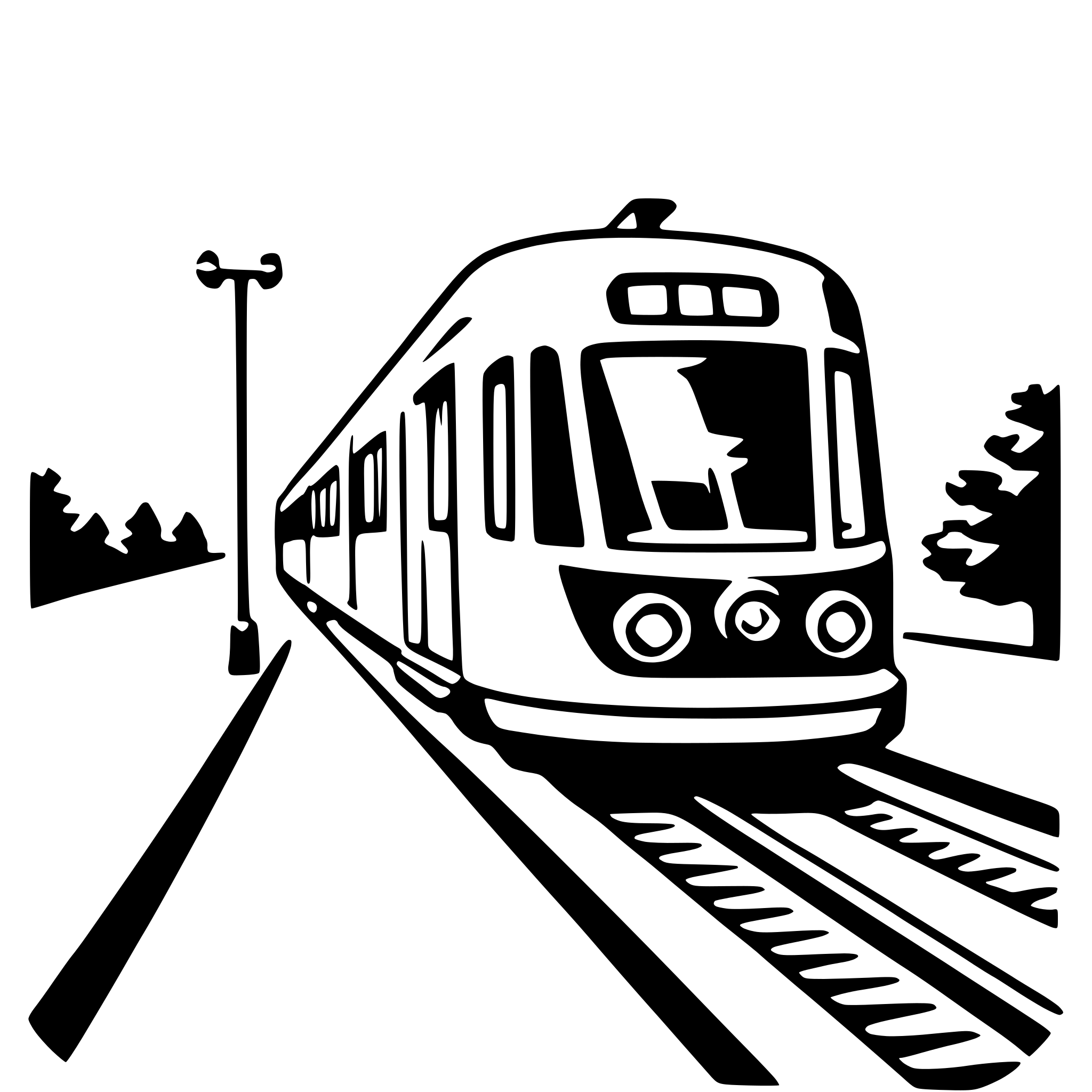 AI-generated SVG of 'light rail'