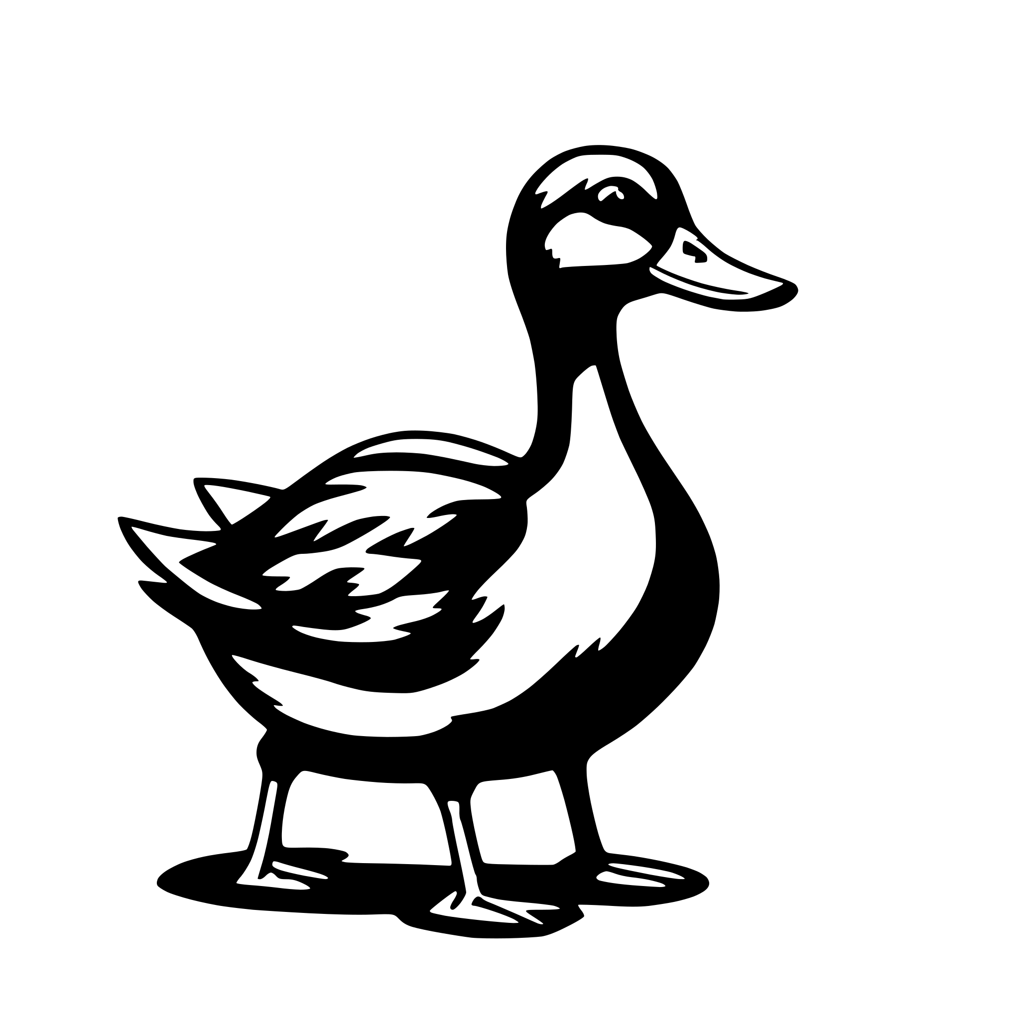AI-generated SVG of 'duck'