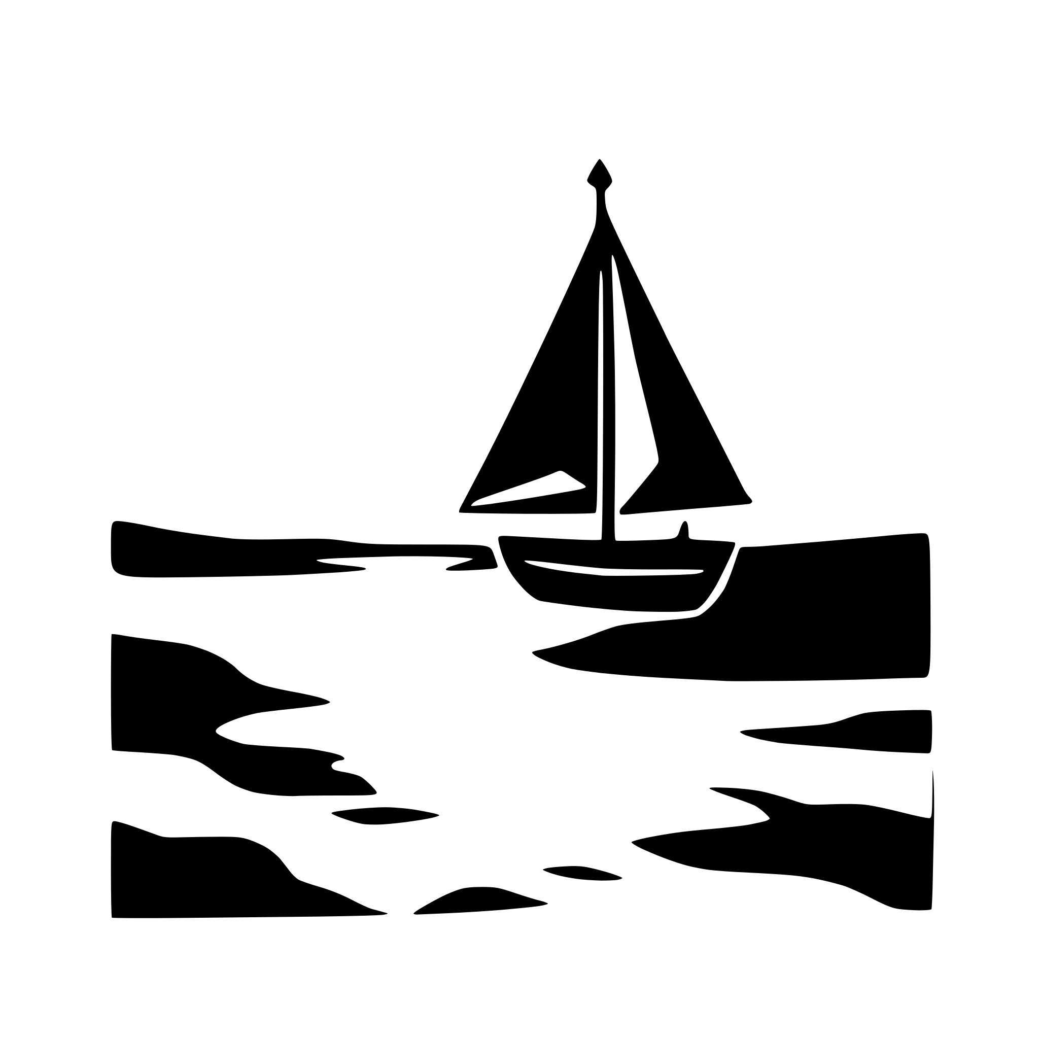 AI-generated SVG of 'sailing boat at sunset'