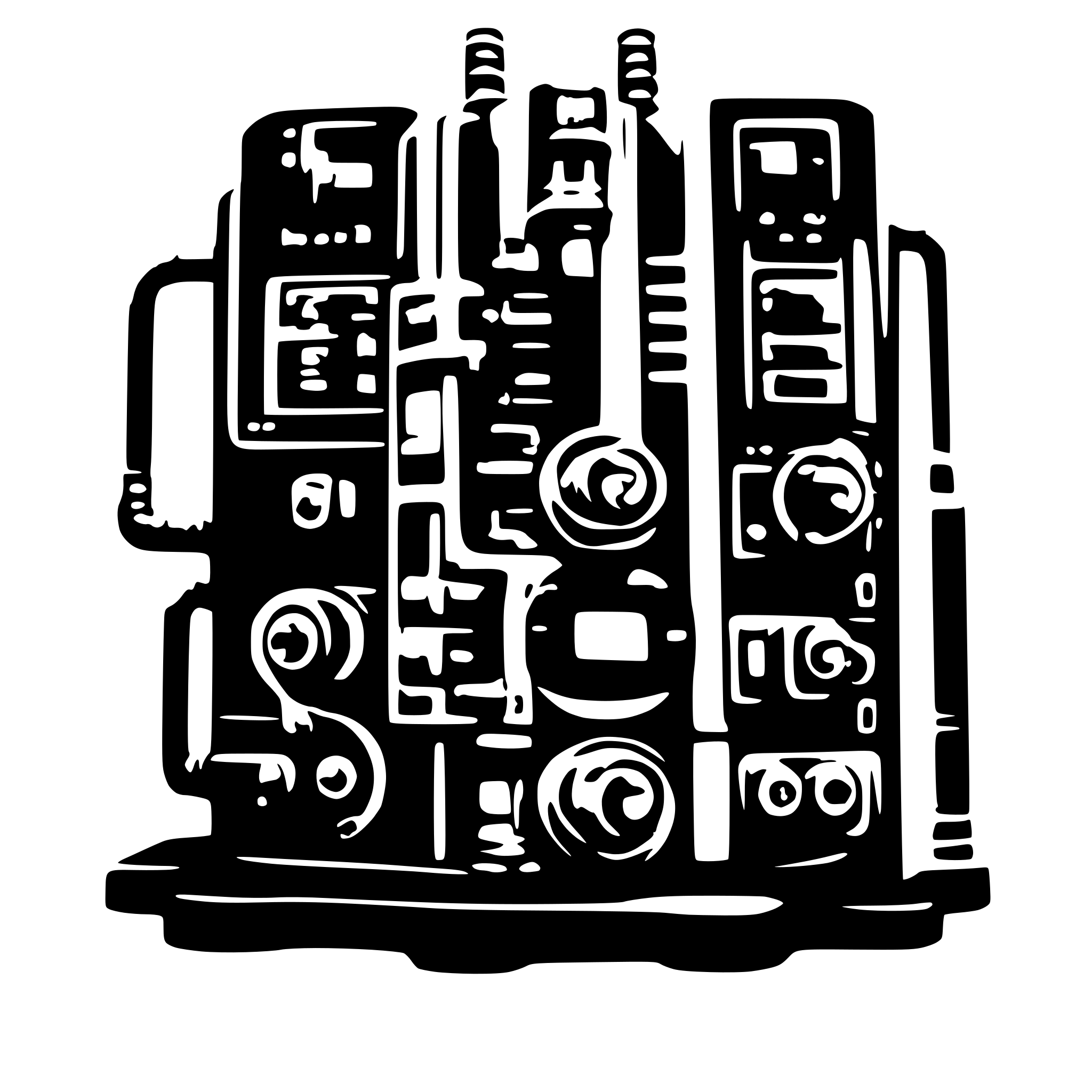 AI-generated SVG of 'Industrial automation PLC'
