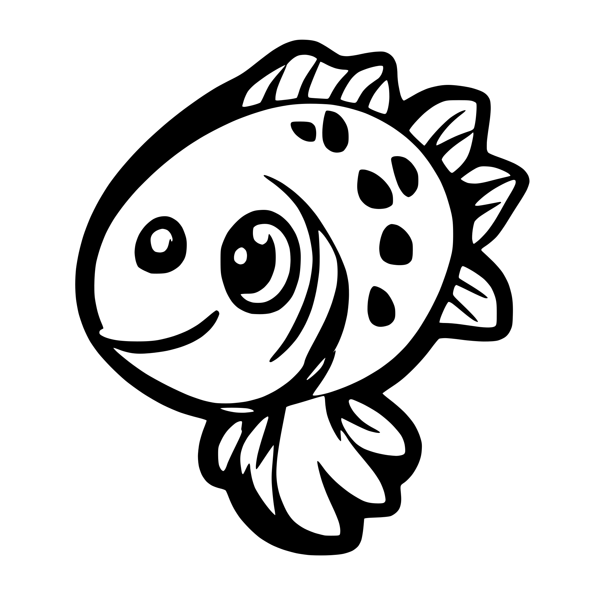 AI-generated SVG of a fish silhouette