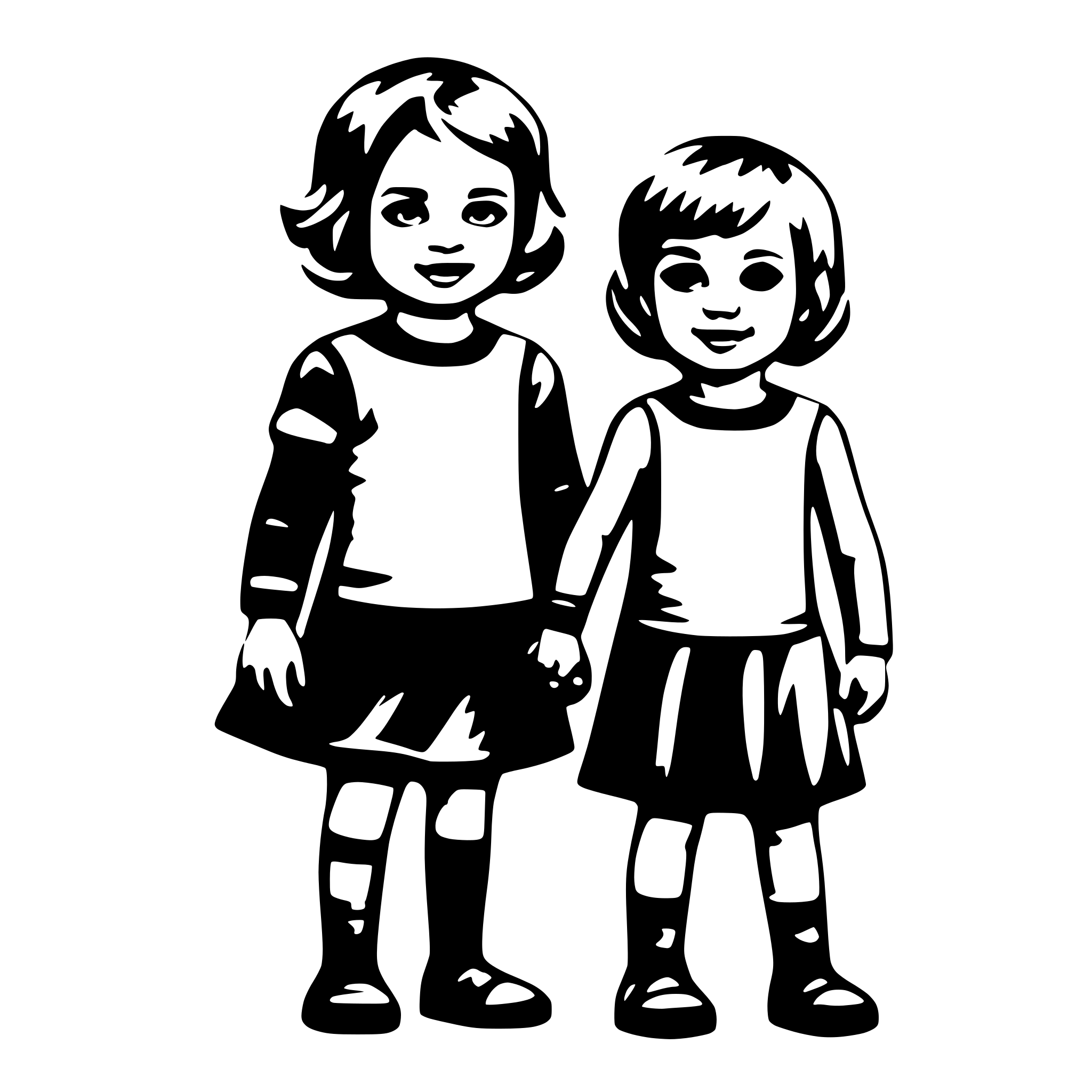 AI-generated SVG of 'Toddlers'