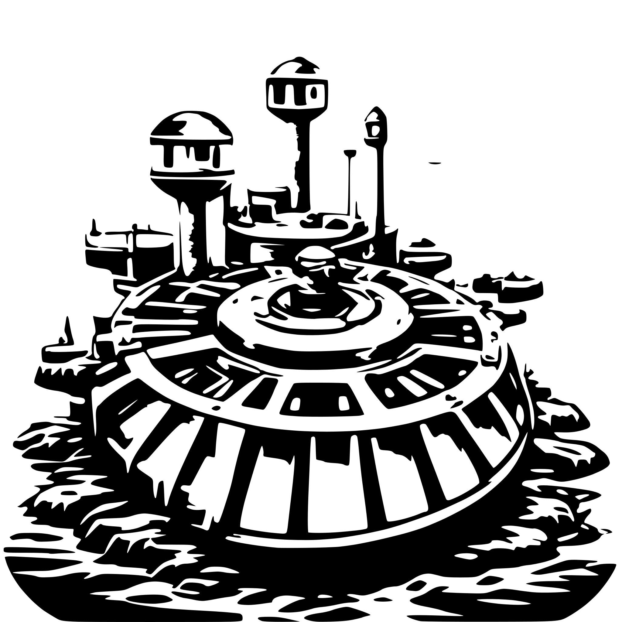 AI-generated SVG of 'SEA MINES'
