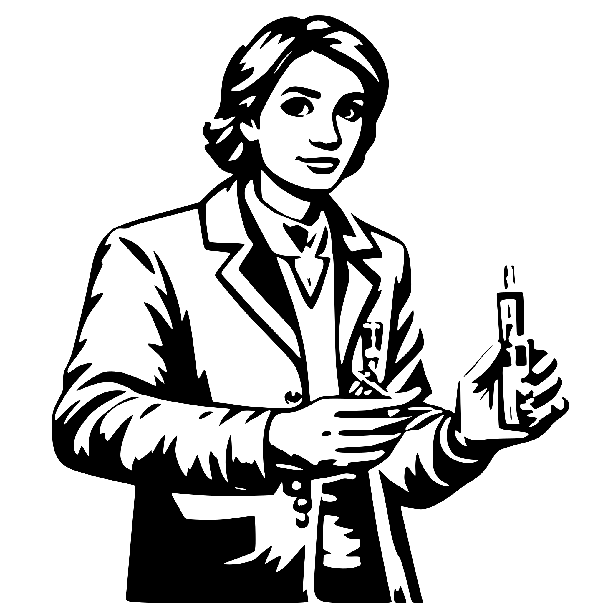 AI-generated SVG of 'doctor with injection'