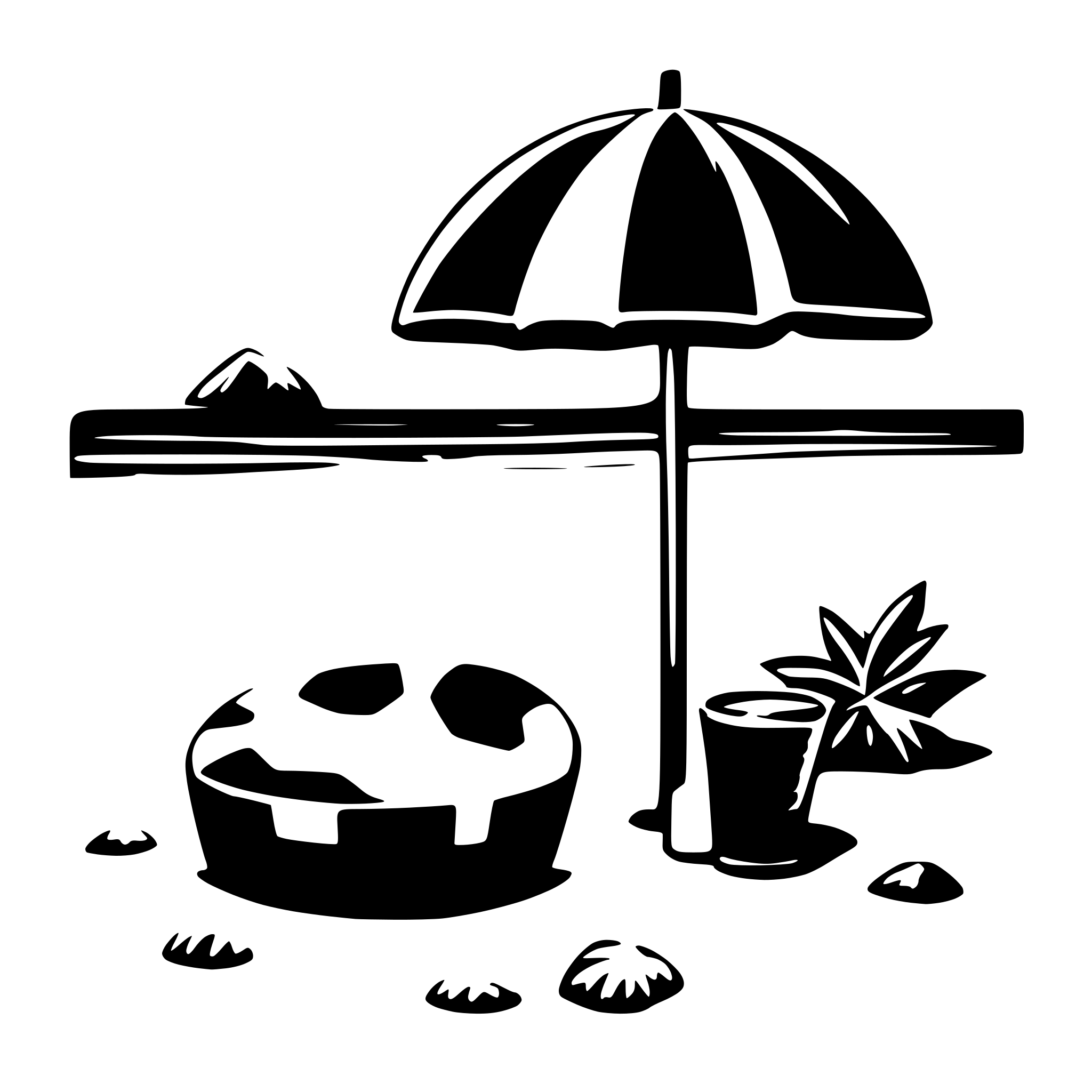 AI-generated SVG of 'some beach objects'