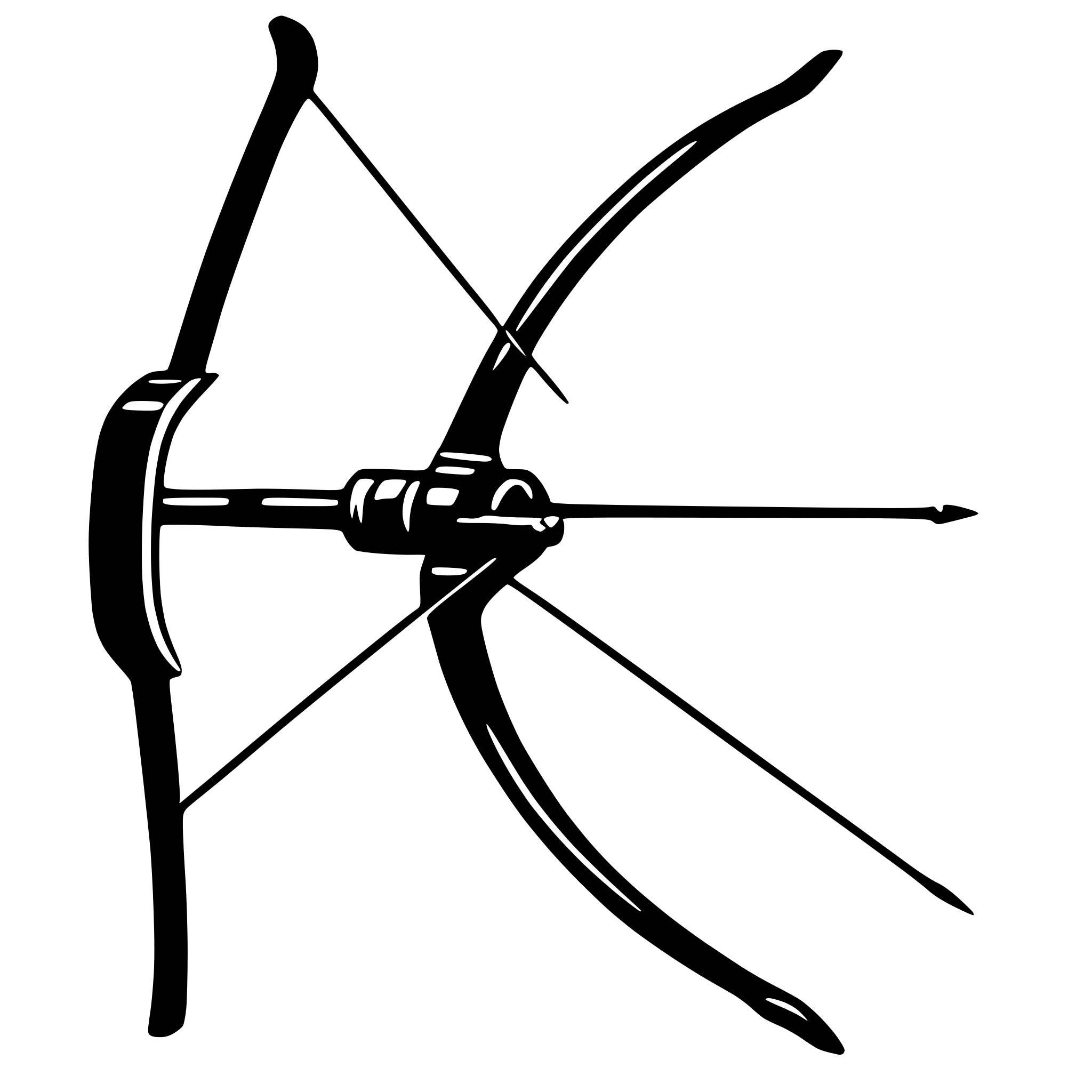 AI-generated SVG of 'archery bow'