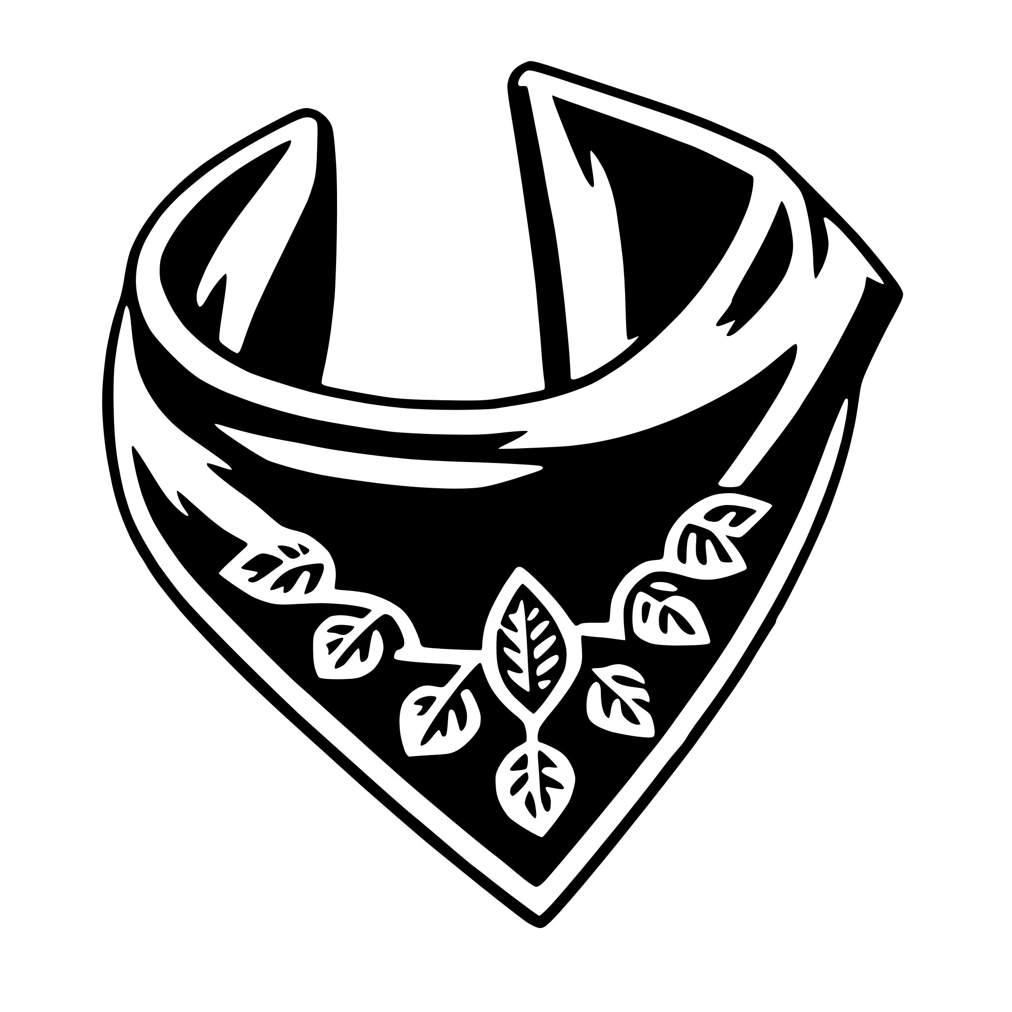 AI-generated SVG of a bandana