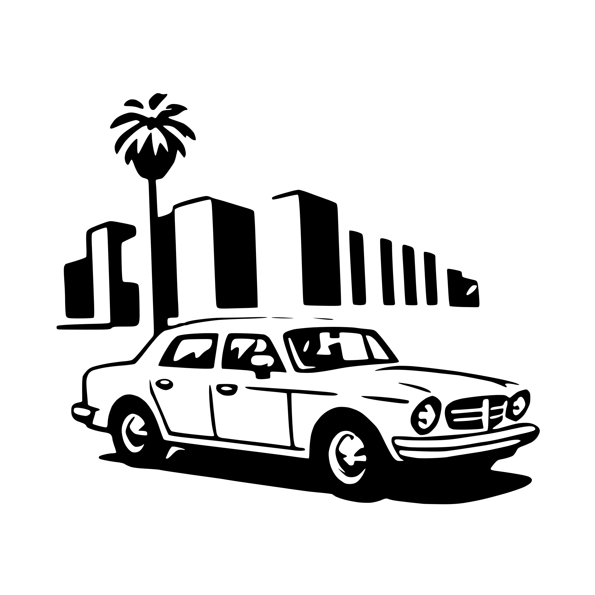 AI-generated SVG of a sedan